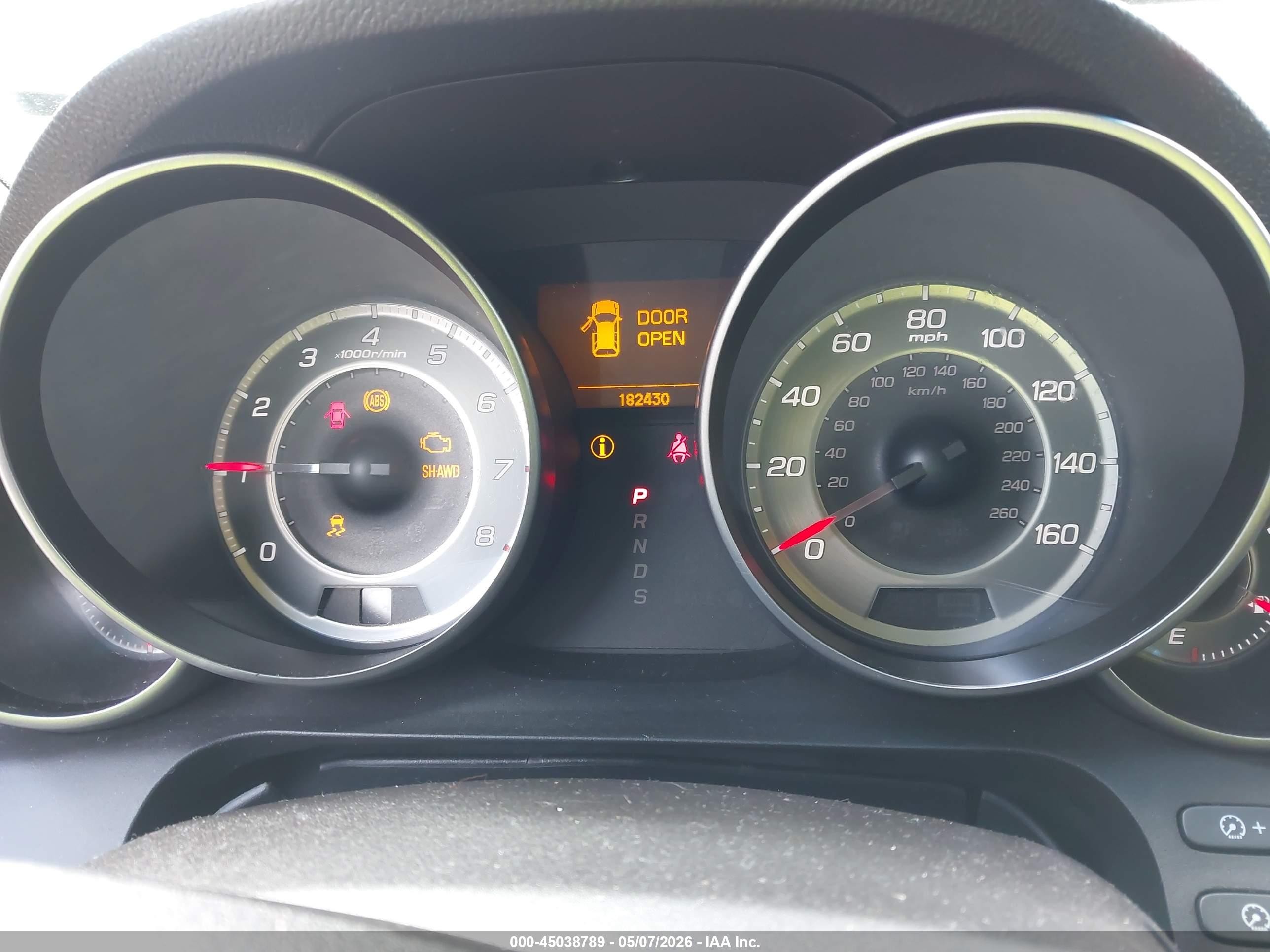 2012 Acura Mdx   Серый vin: 2HNYD2H24CH520768
