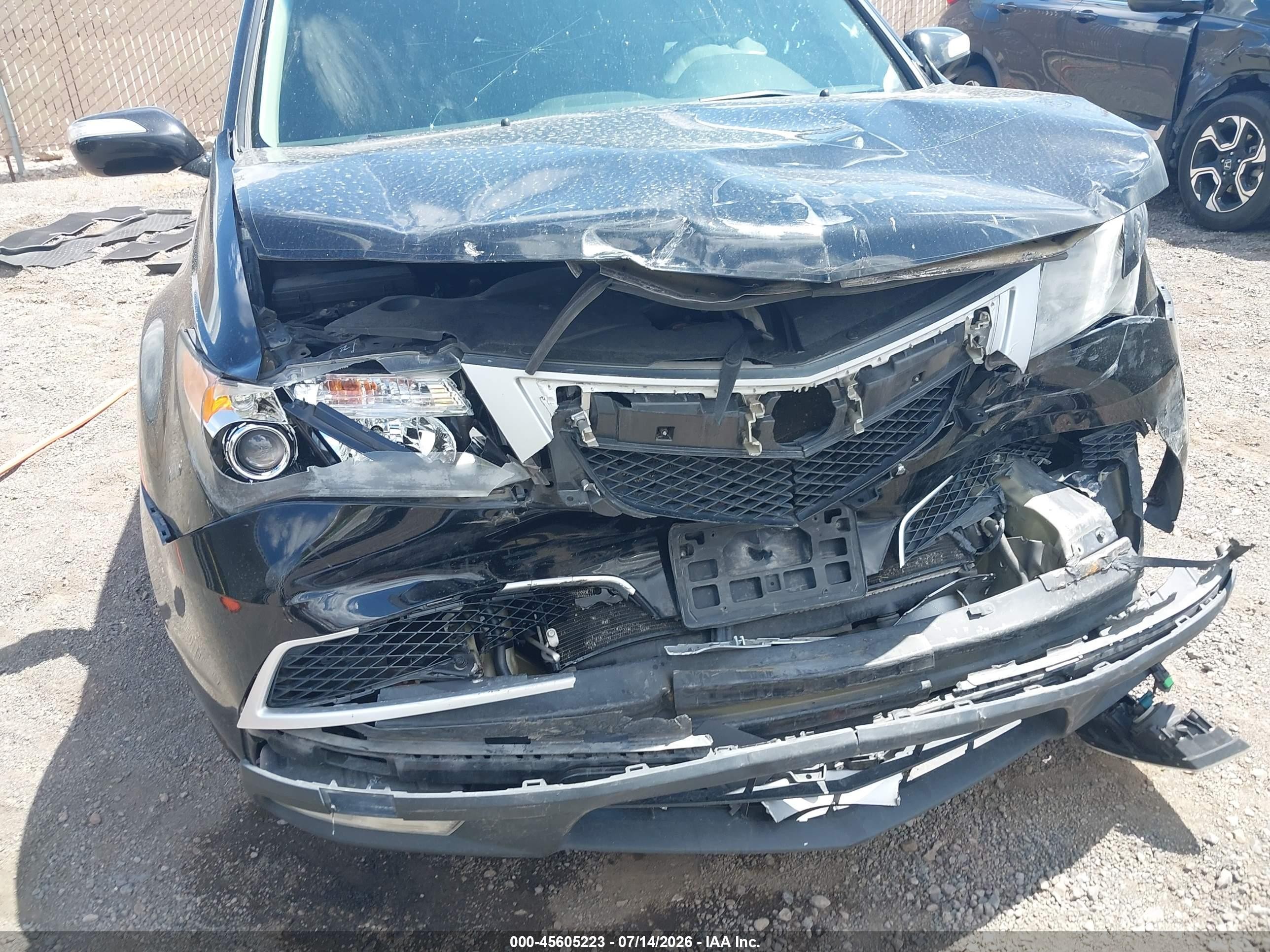 2012 Acura Mdx   Black vin: 2HNYD2H24CH536680