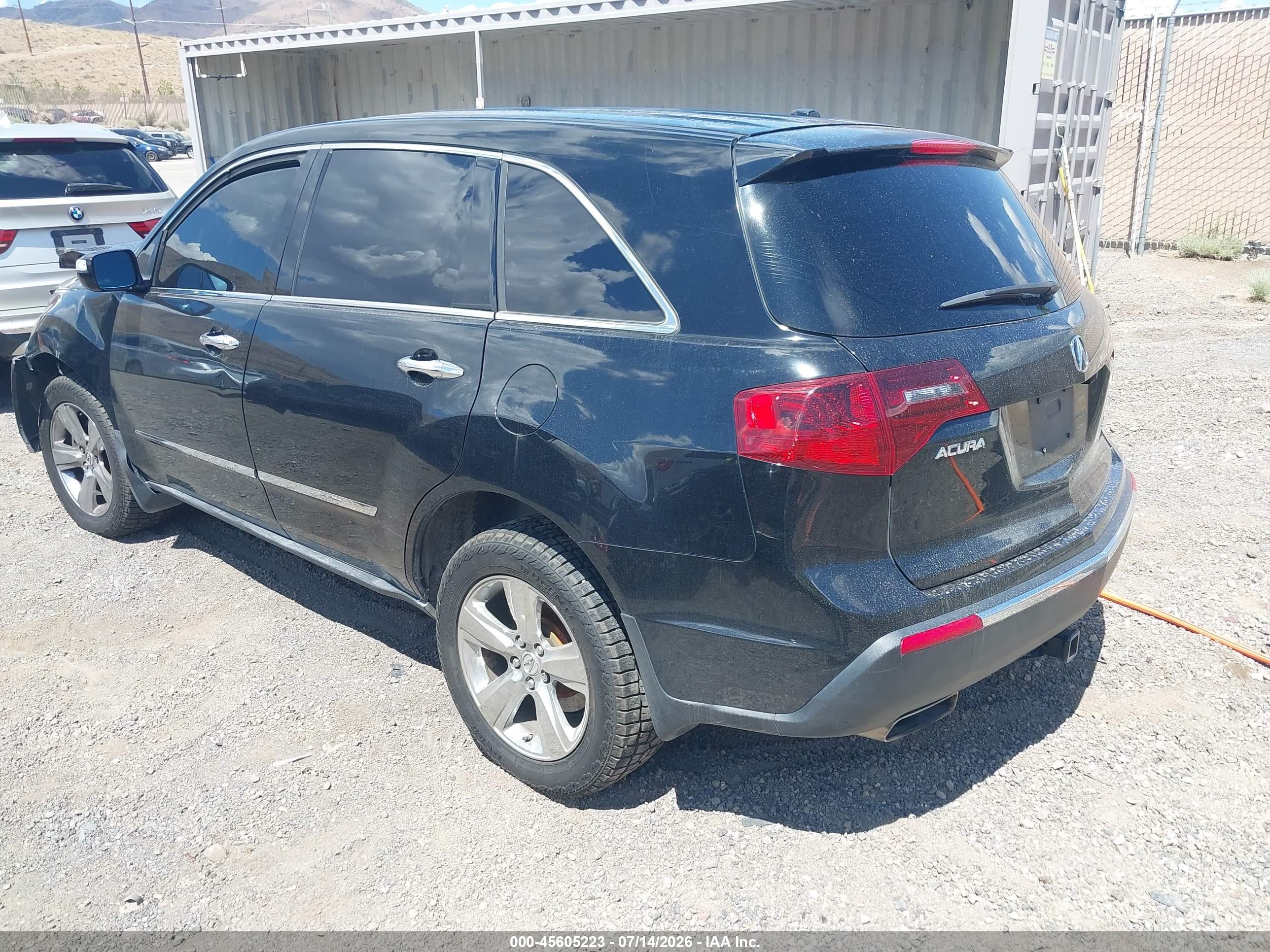 2012 Acura Mdx   Black vin: 2HNYD2H24CH536680