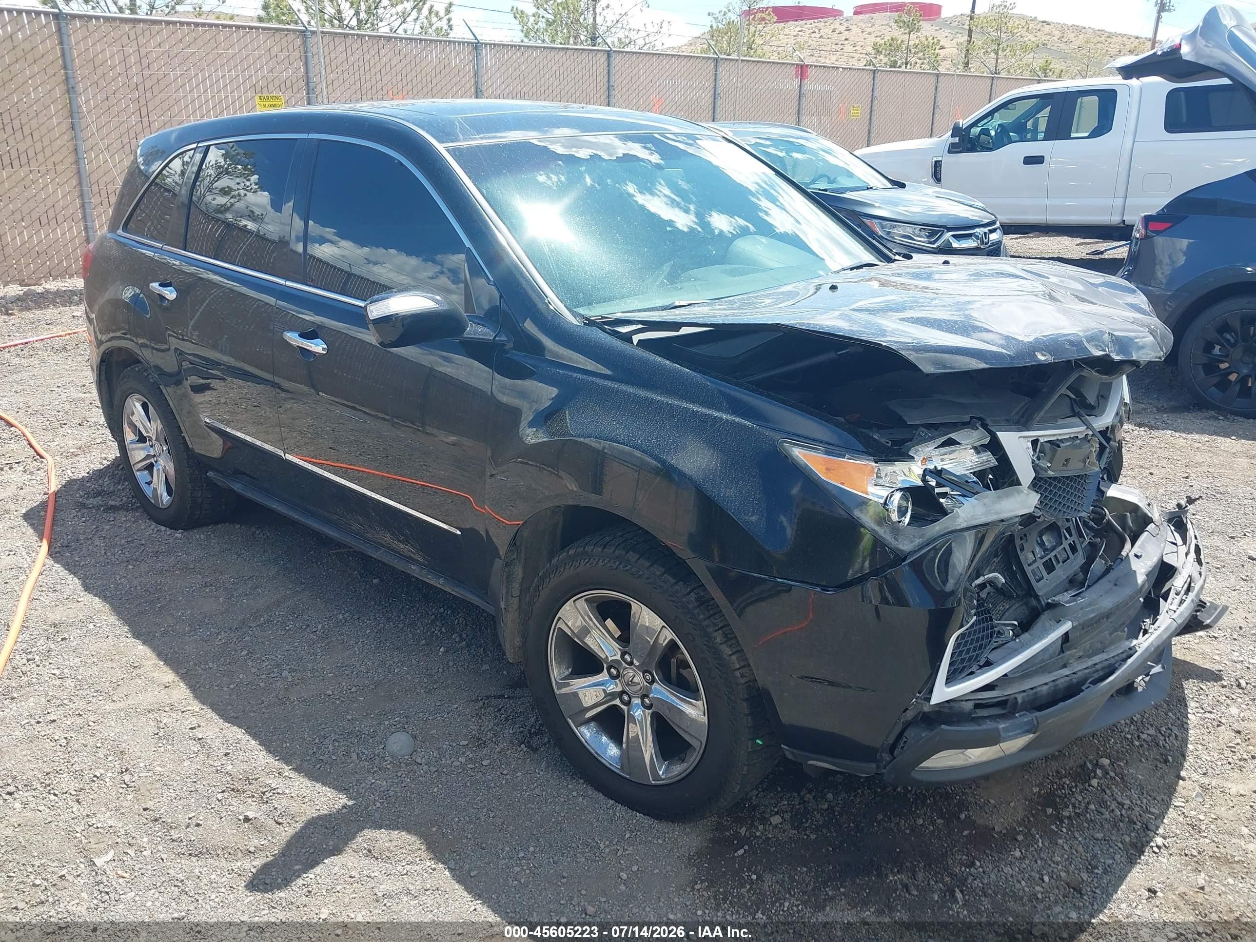 2012 Acura Mdx   Black vin: 2HNYD2H24CH536680
