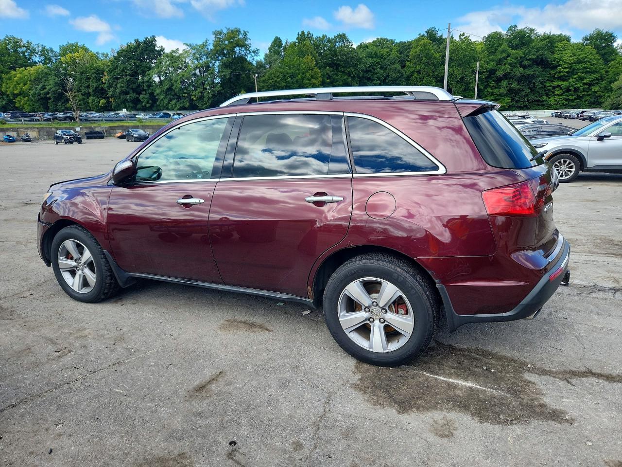 2012 Acura Mdx Burgundy vin: 2HNYD2H24CH548618