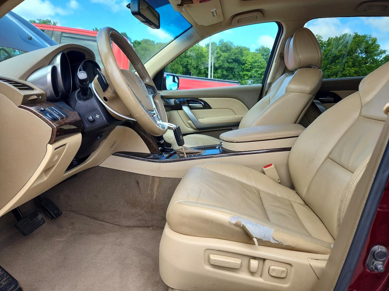 2012 Acura Mdx Burgundy vin: 2HNYD2H24CH548618