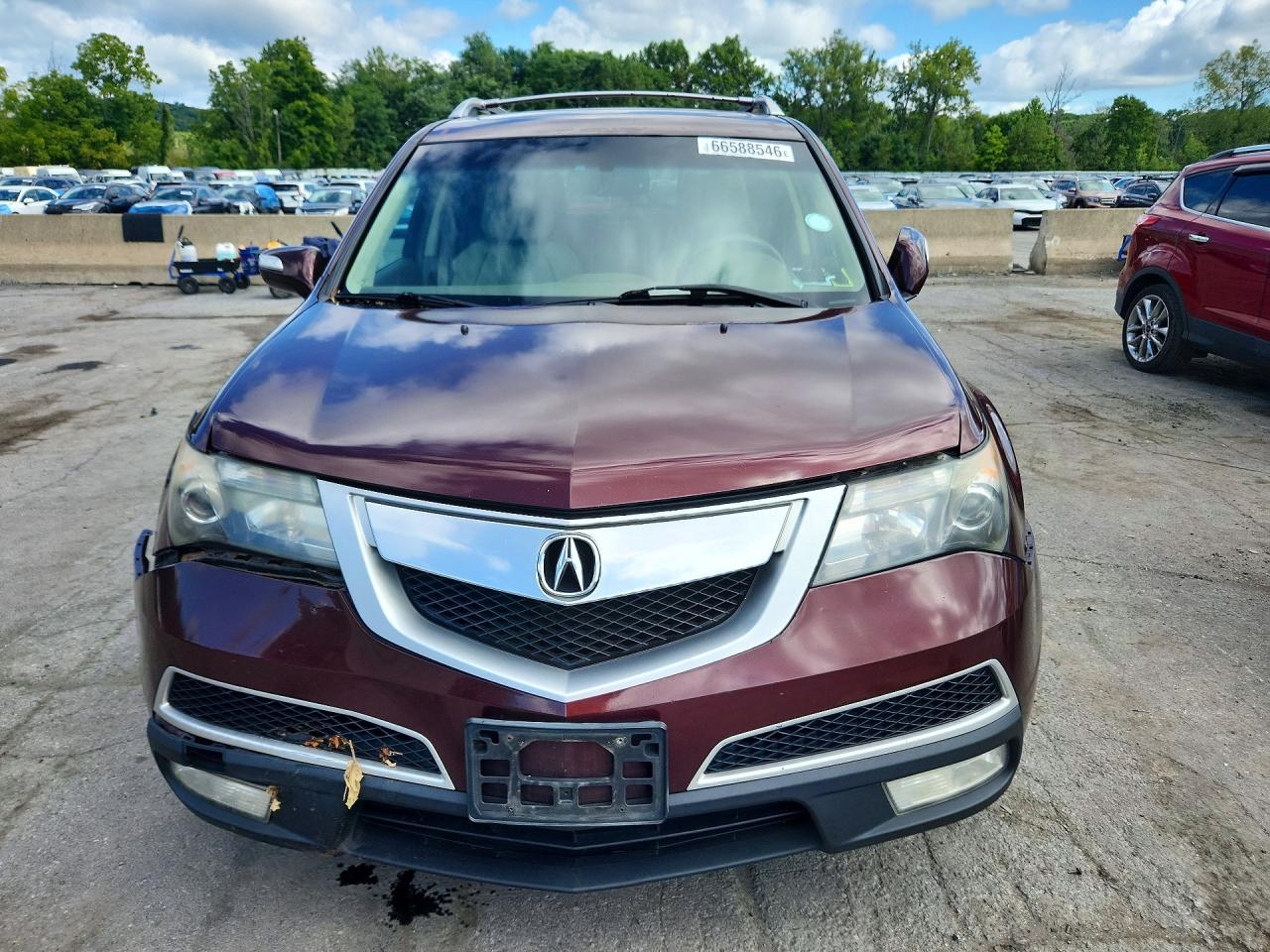 2012 Acura Mdx Burgundy vin: 2HNYD2H24CH548618