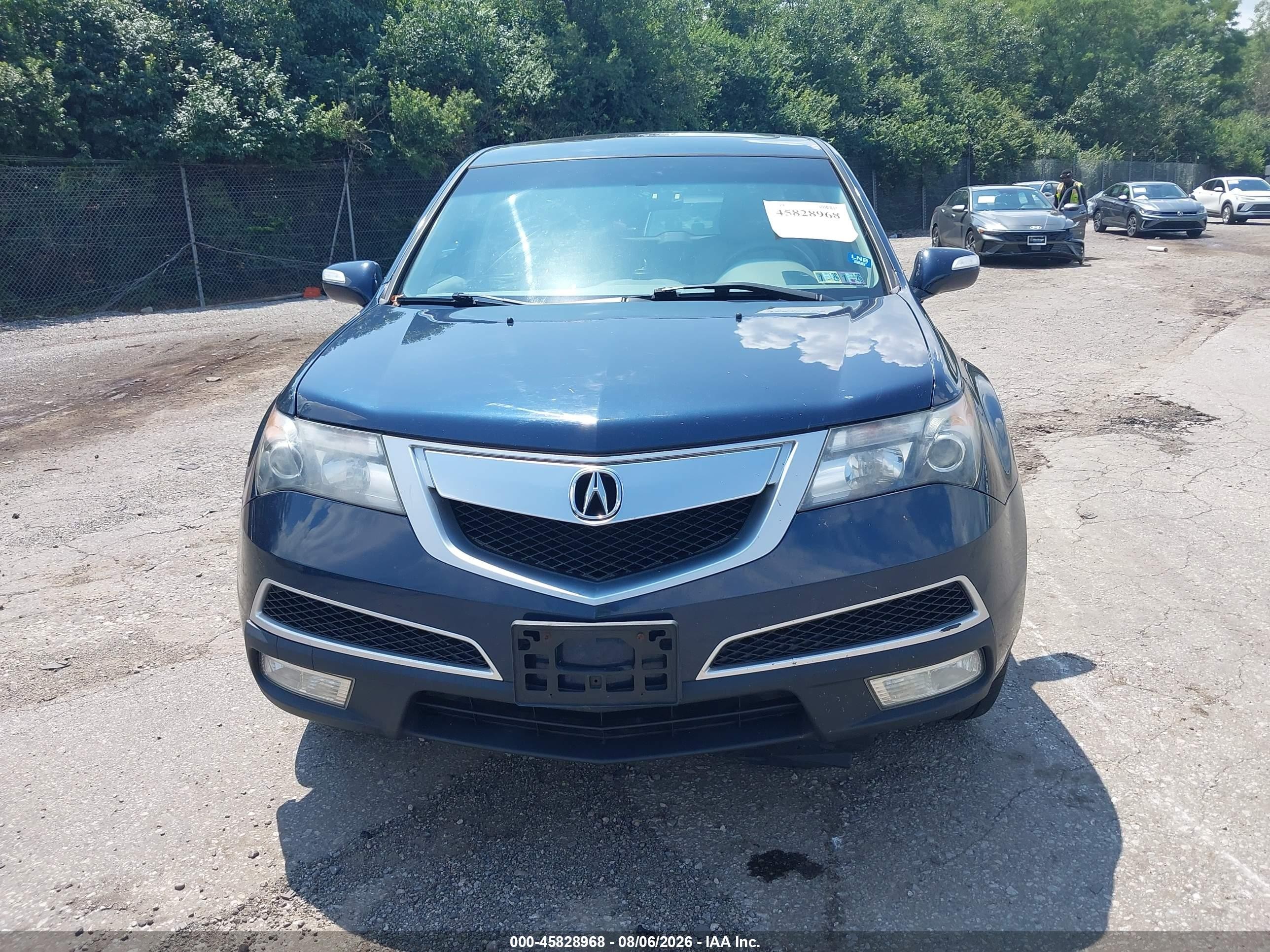 2013 Acura Mdx   Blue vin: 2HNYD2H24DH501431