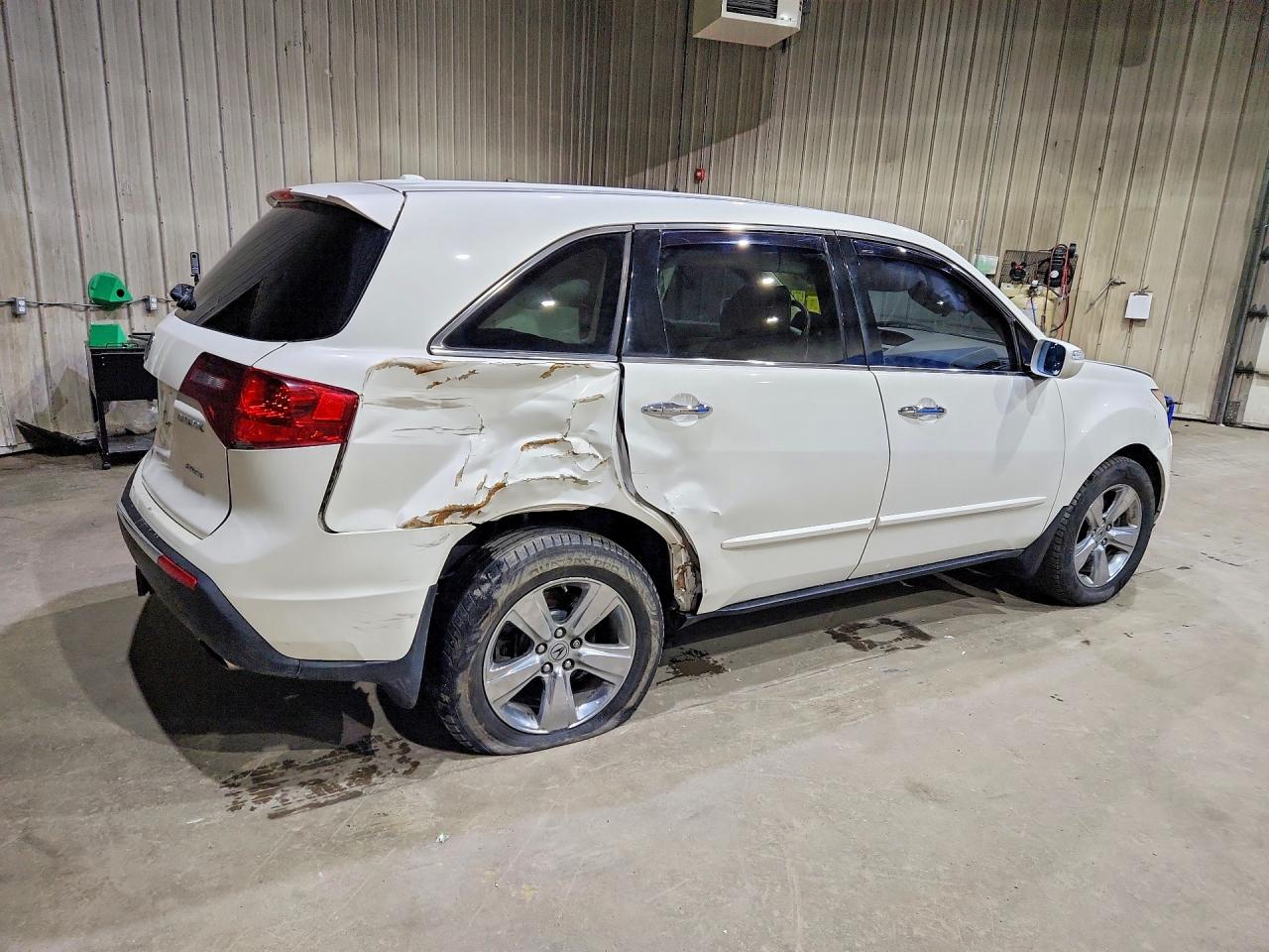 2013 Acura Mdx Белый vin: 2HNYD2H24DH519427