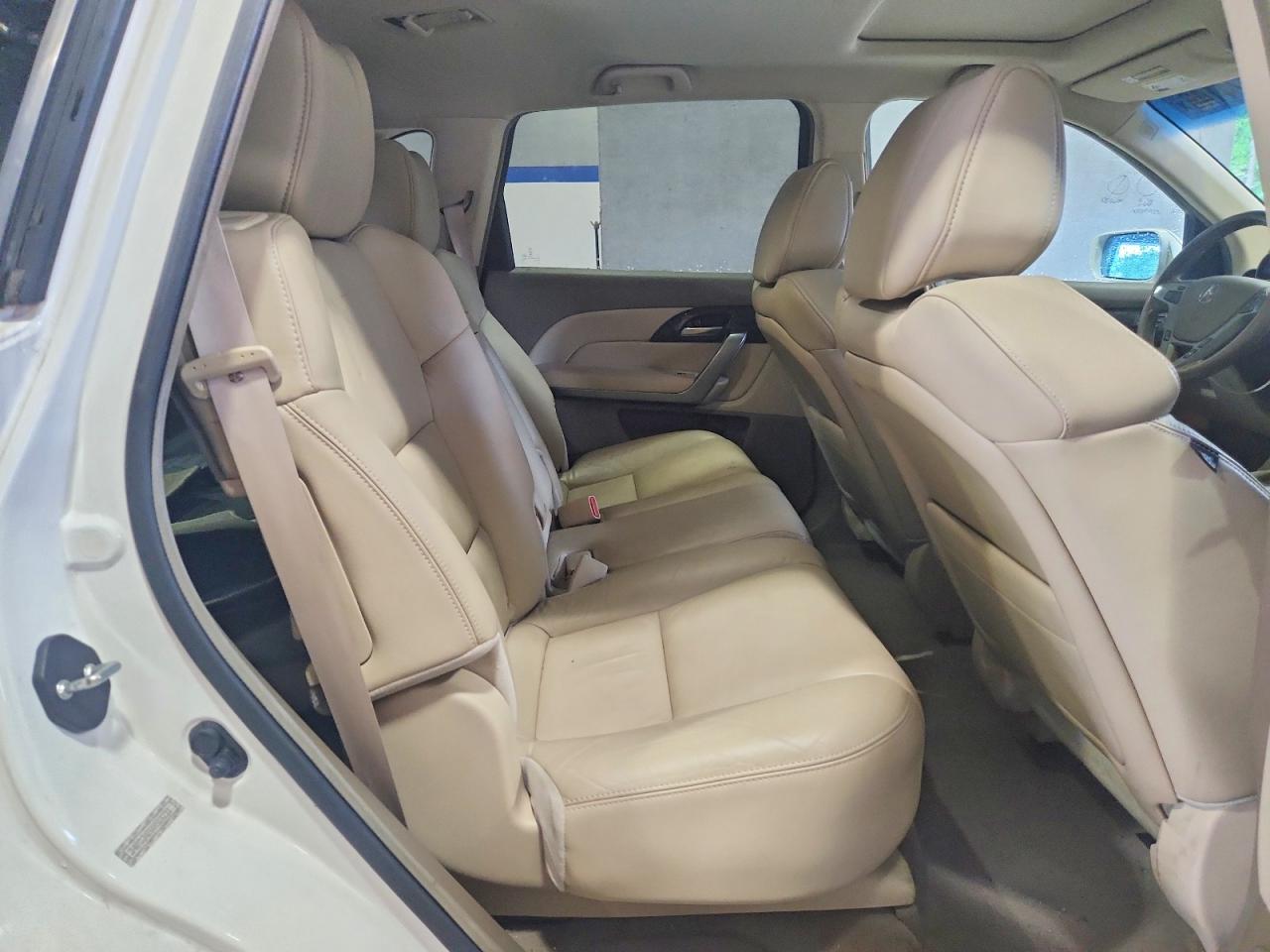 2010 Acura Mdx White vin: 2HNYD2H25AH514233