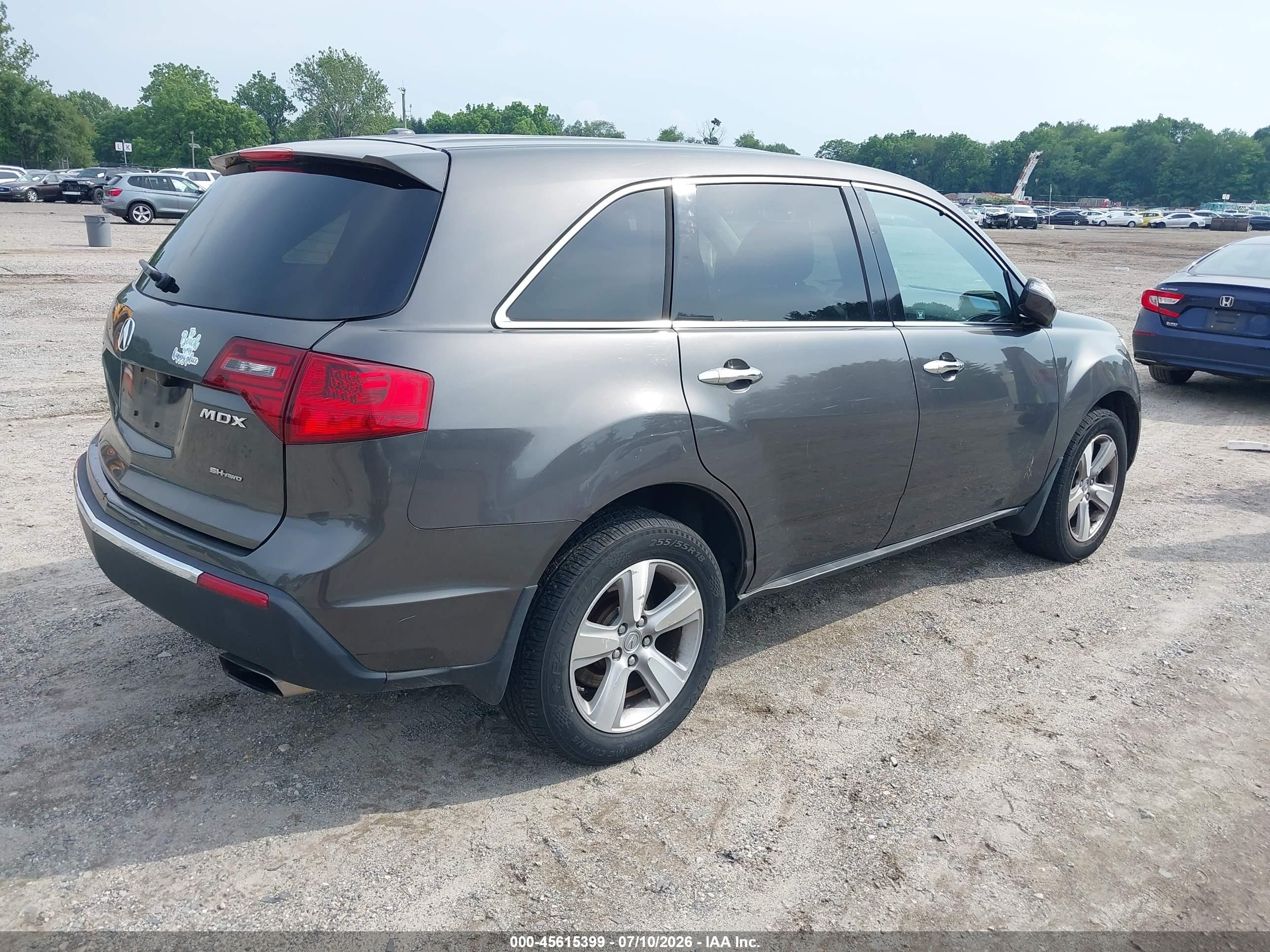 2011 Acura Mdx   Gray vin: 2HNYD2H25BH547735