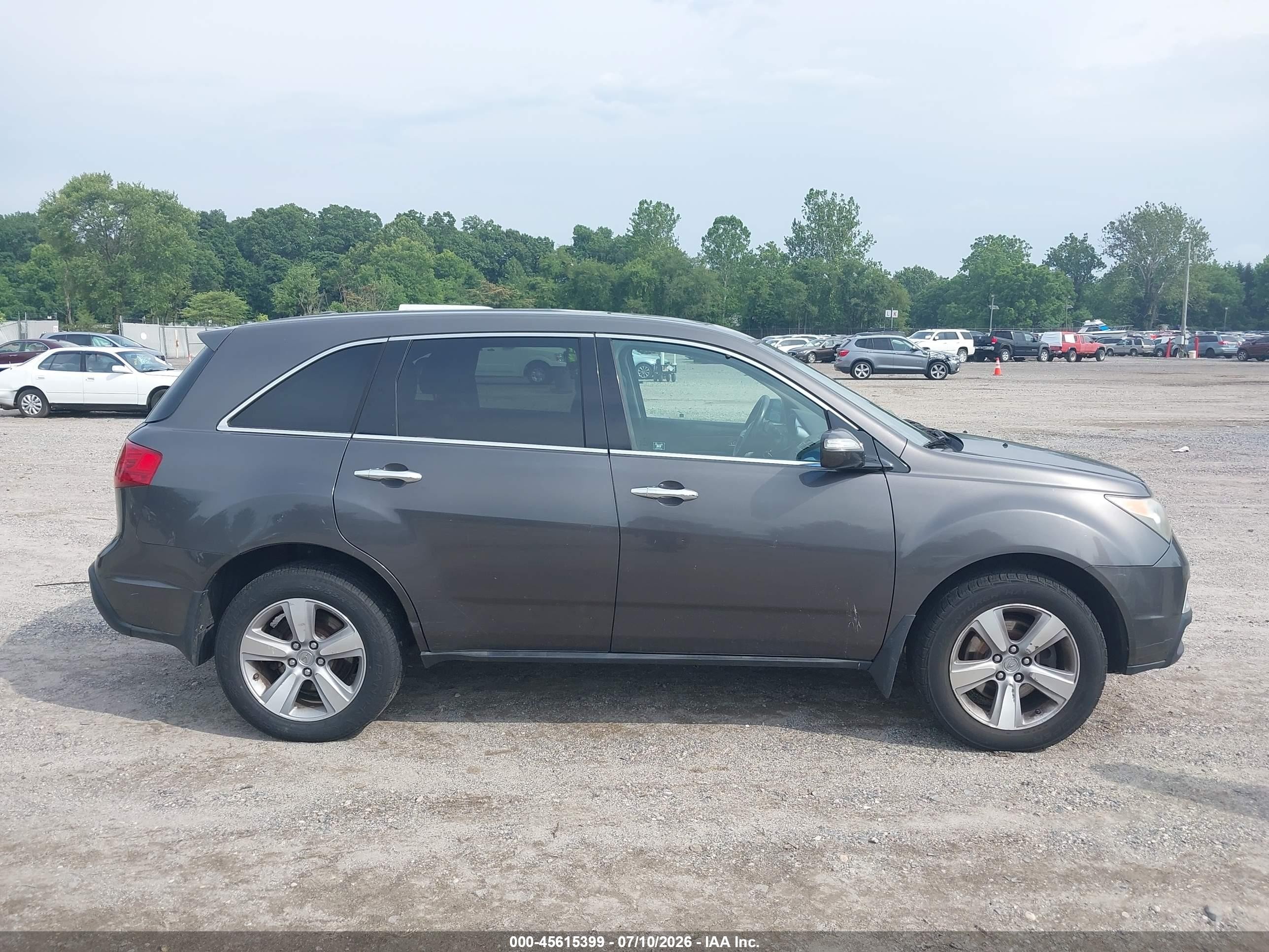 2011 Acura Mdx   Gray vin: 2HNYD2H25BH547735