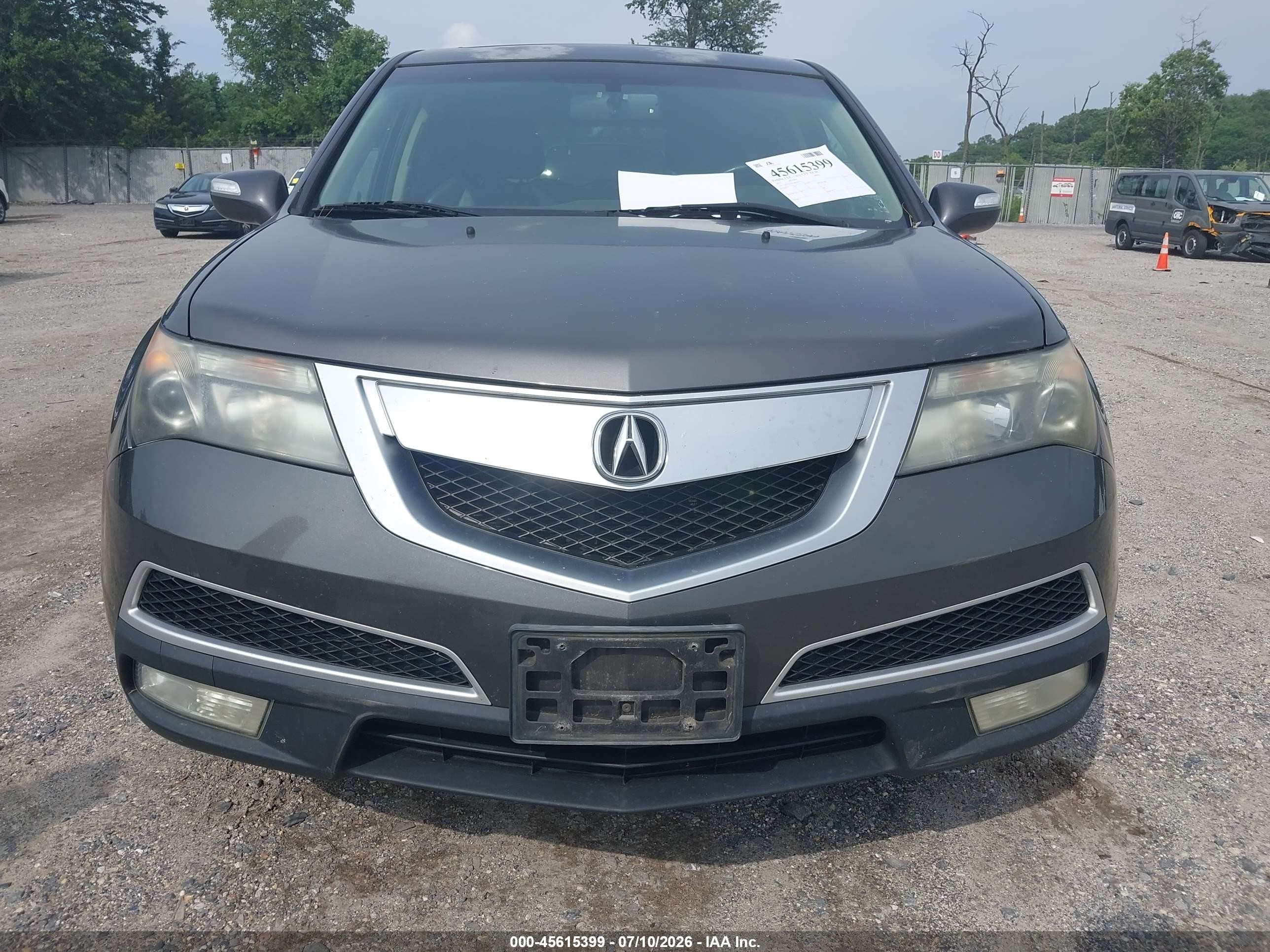 2011 Acura Mdx   Gray vin: 2HNYD2H25BH547735