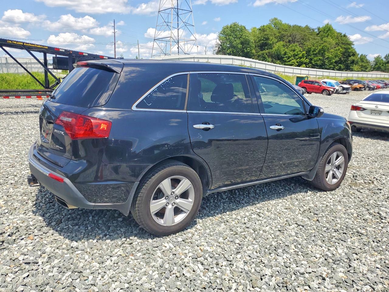 2012 Acura Mdx Black vin: 2HNYD2H25CH533710