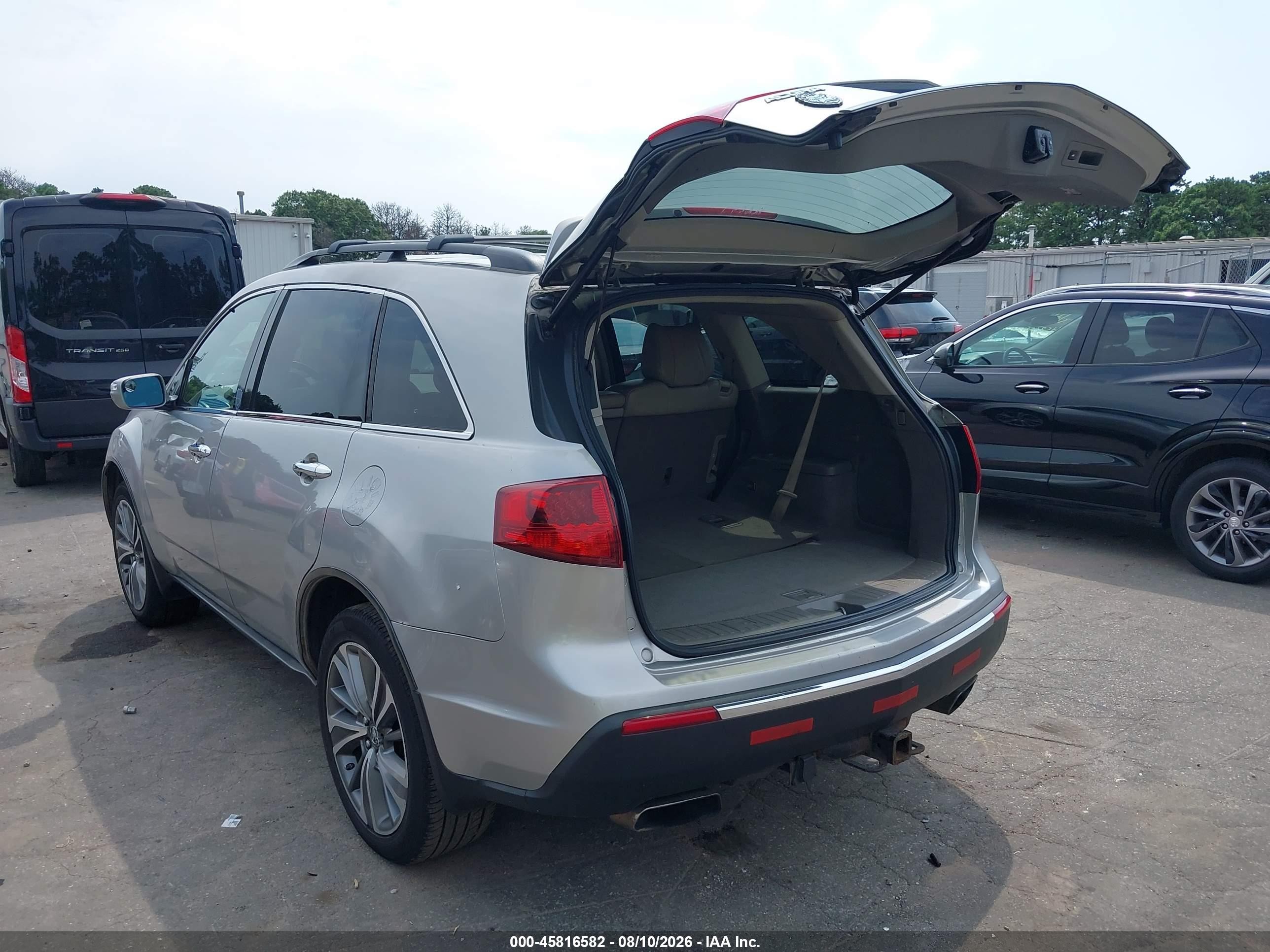 2010 Acura Mdx   Silver vin: 2HNYD2H26AH503368