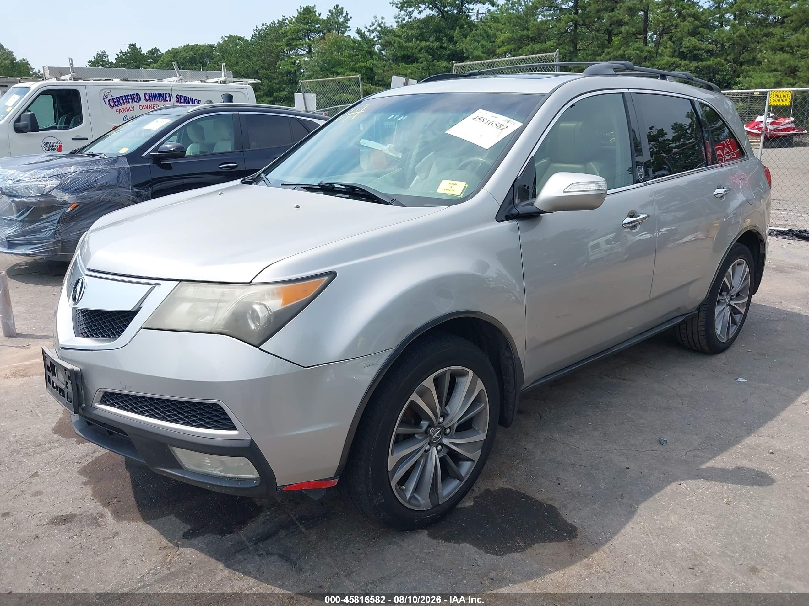 2010 Acura Mdx   Silver vin: 2HNYD2H26AH503368
