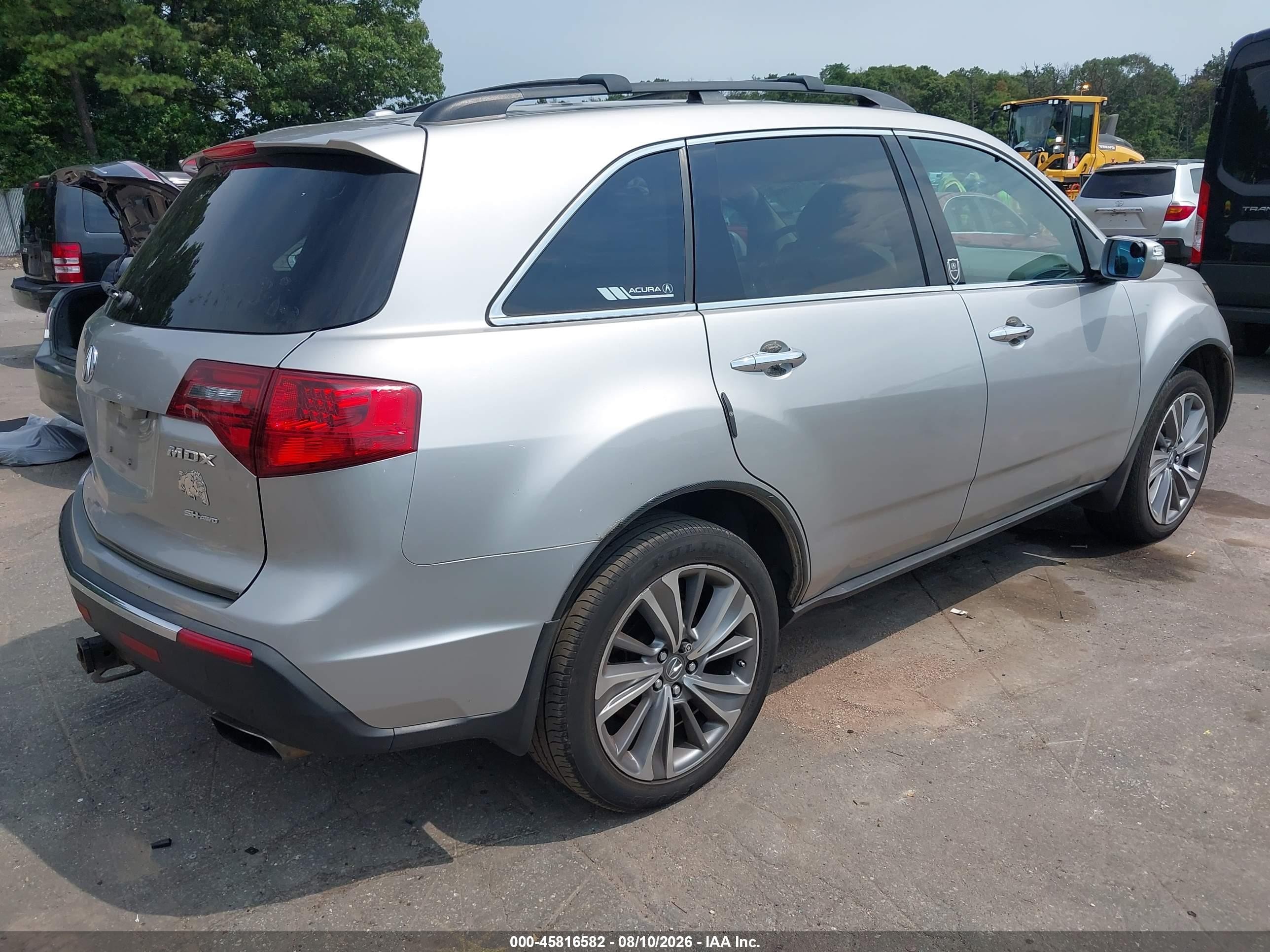 2010 Acura Mdx   Silver vin: 2HNYD2H26AH503368