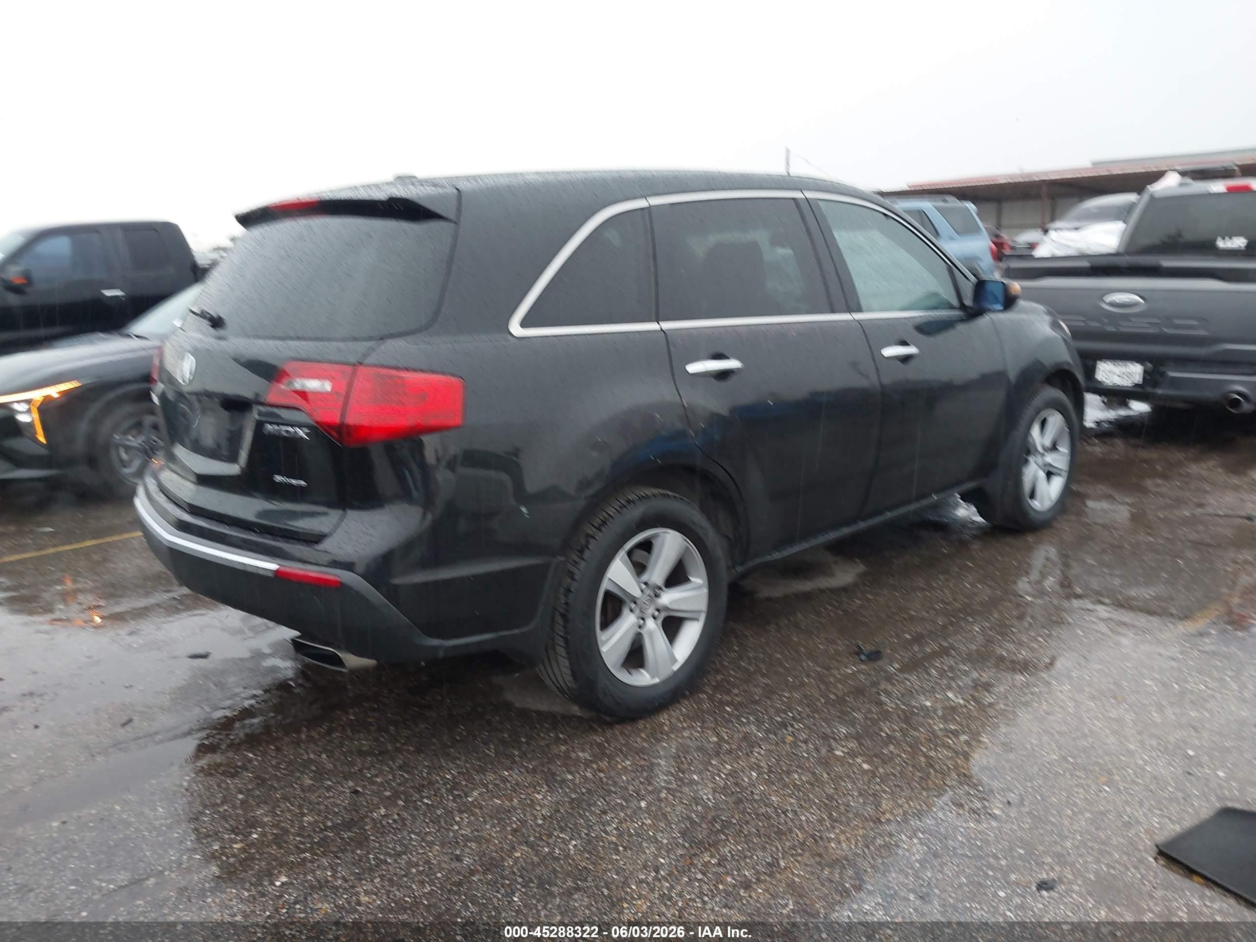 2011 Acura Mdx   Черный vin: 2HNYD2H26BH517949