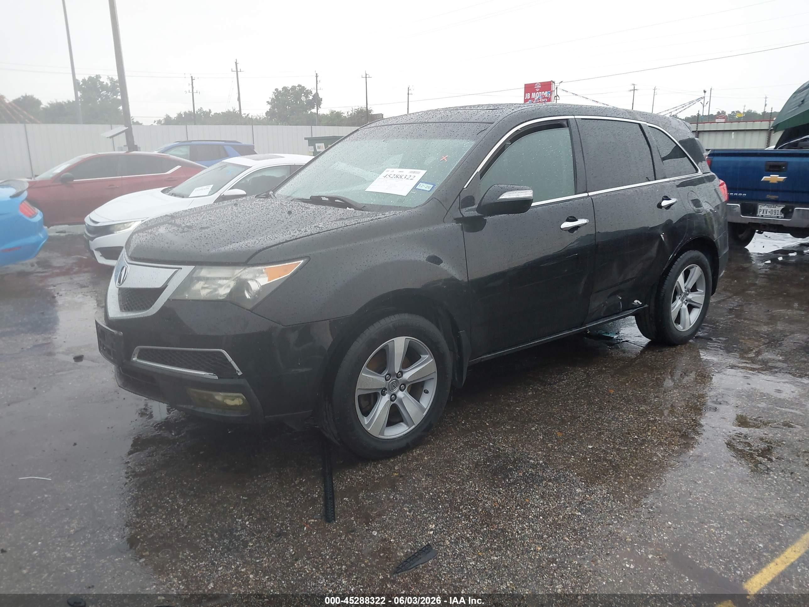 2011 Acura Mdx   Черный vin: 2HNYD2H26BH517949
