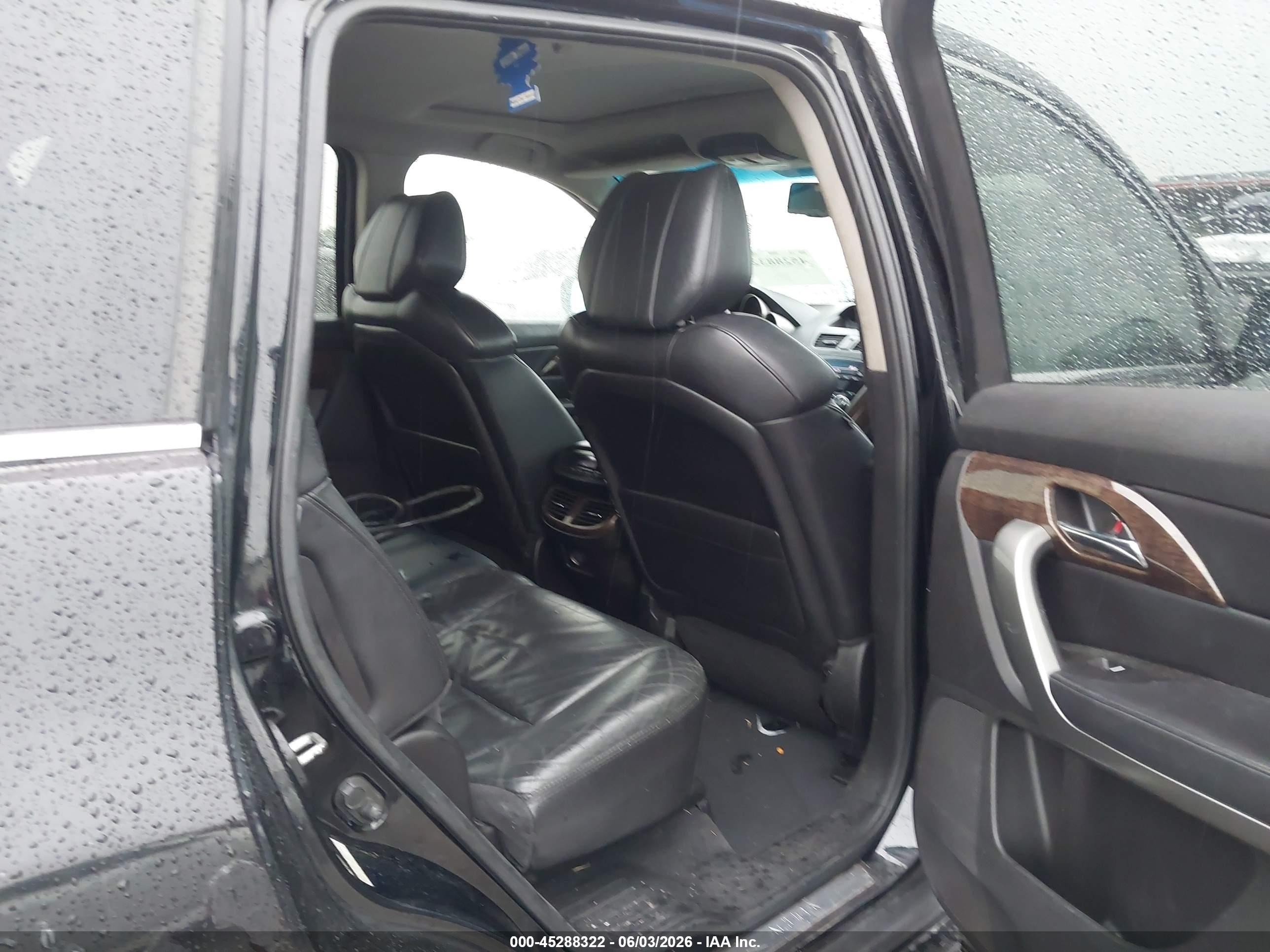 2011 Acura Mdx   Черный vin: 2HNYD2H26BH517949