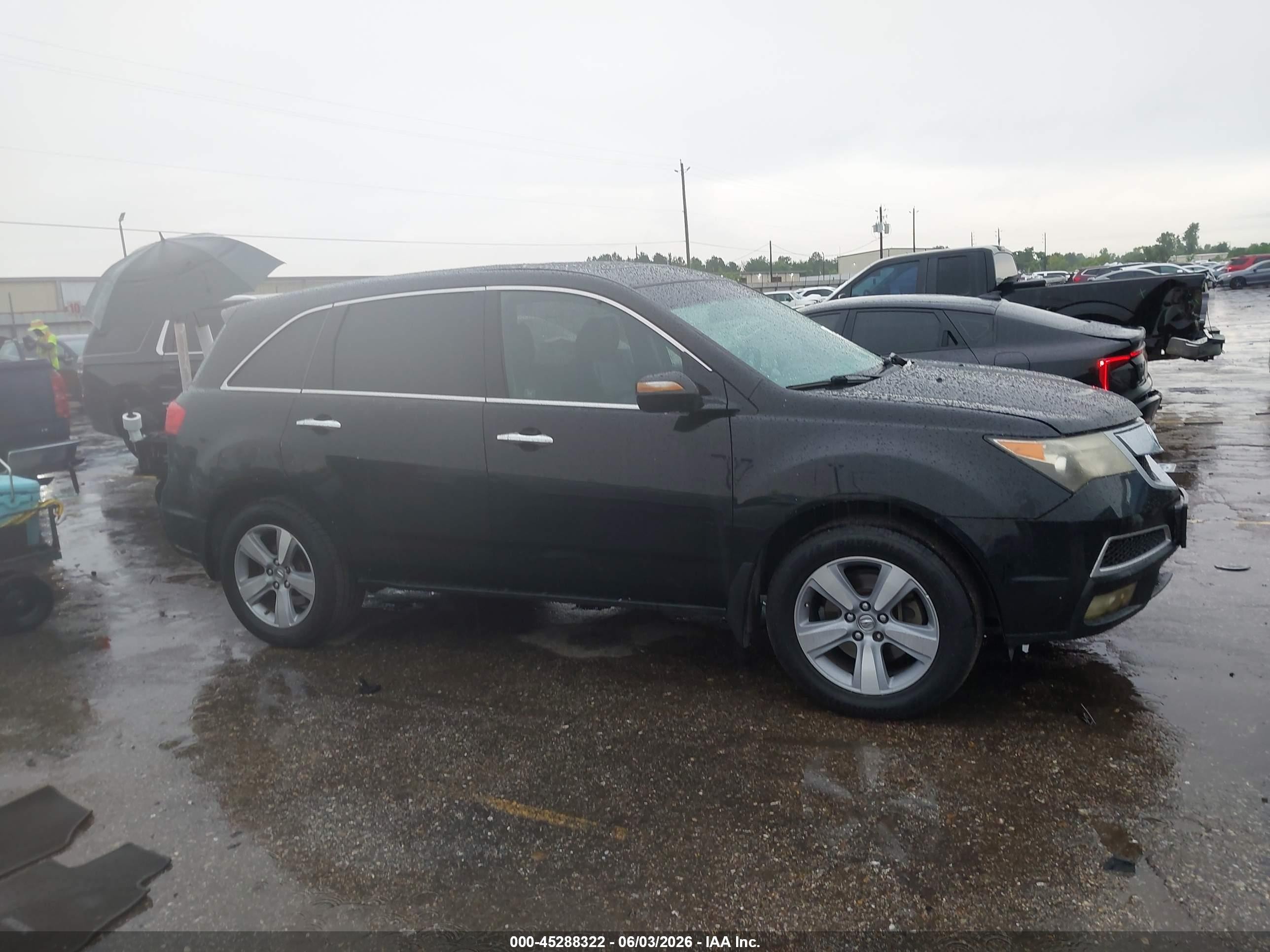 2011 Acura Mdx   Черный vin: 2HNYD2H26BH517949