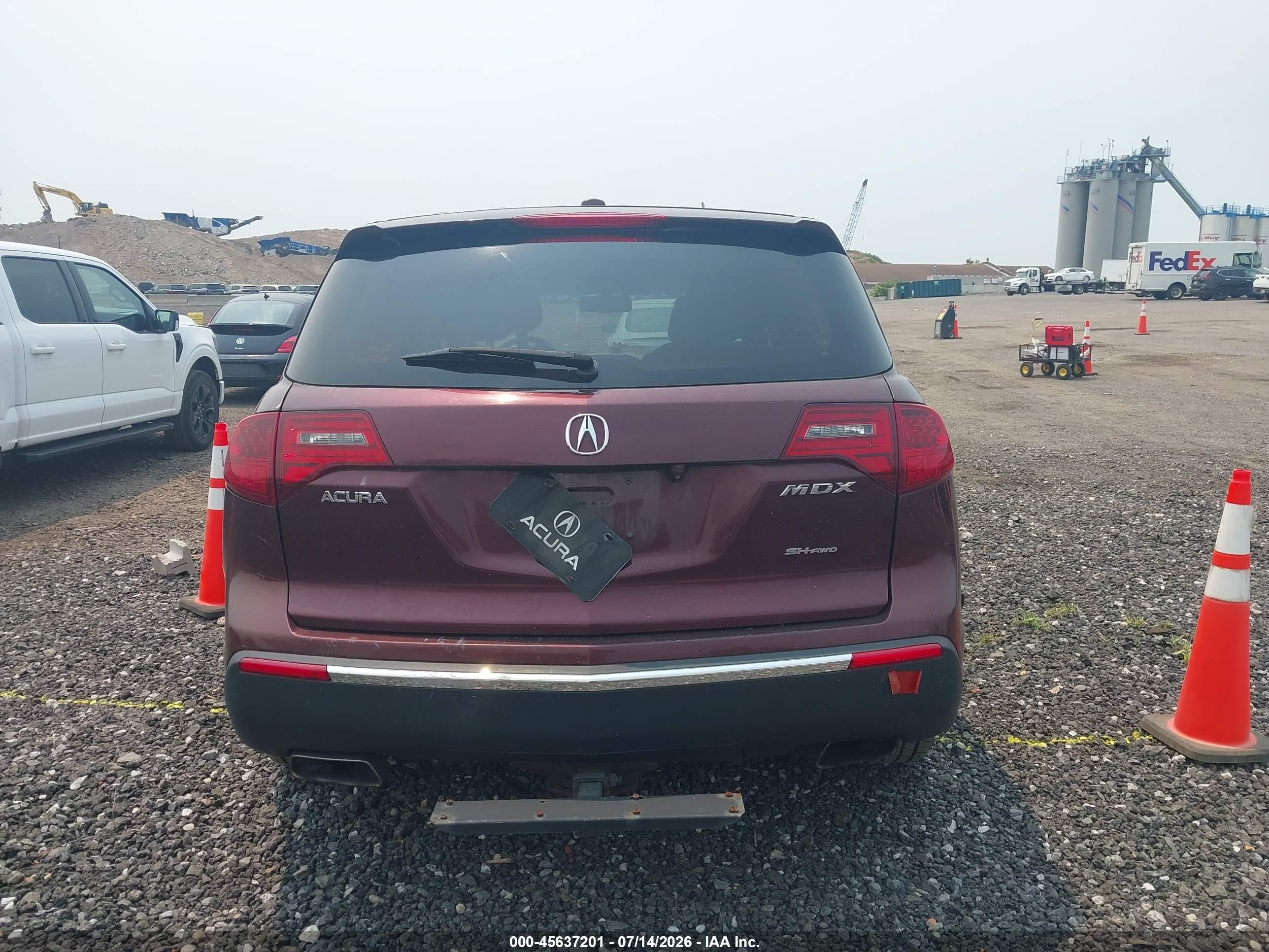 2012 Acura Mdx   Темно-бордовый vin: 2HNYD2H26CH532615