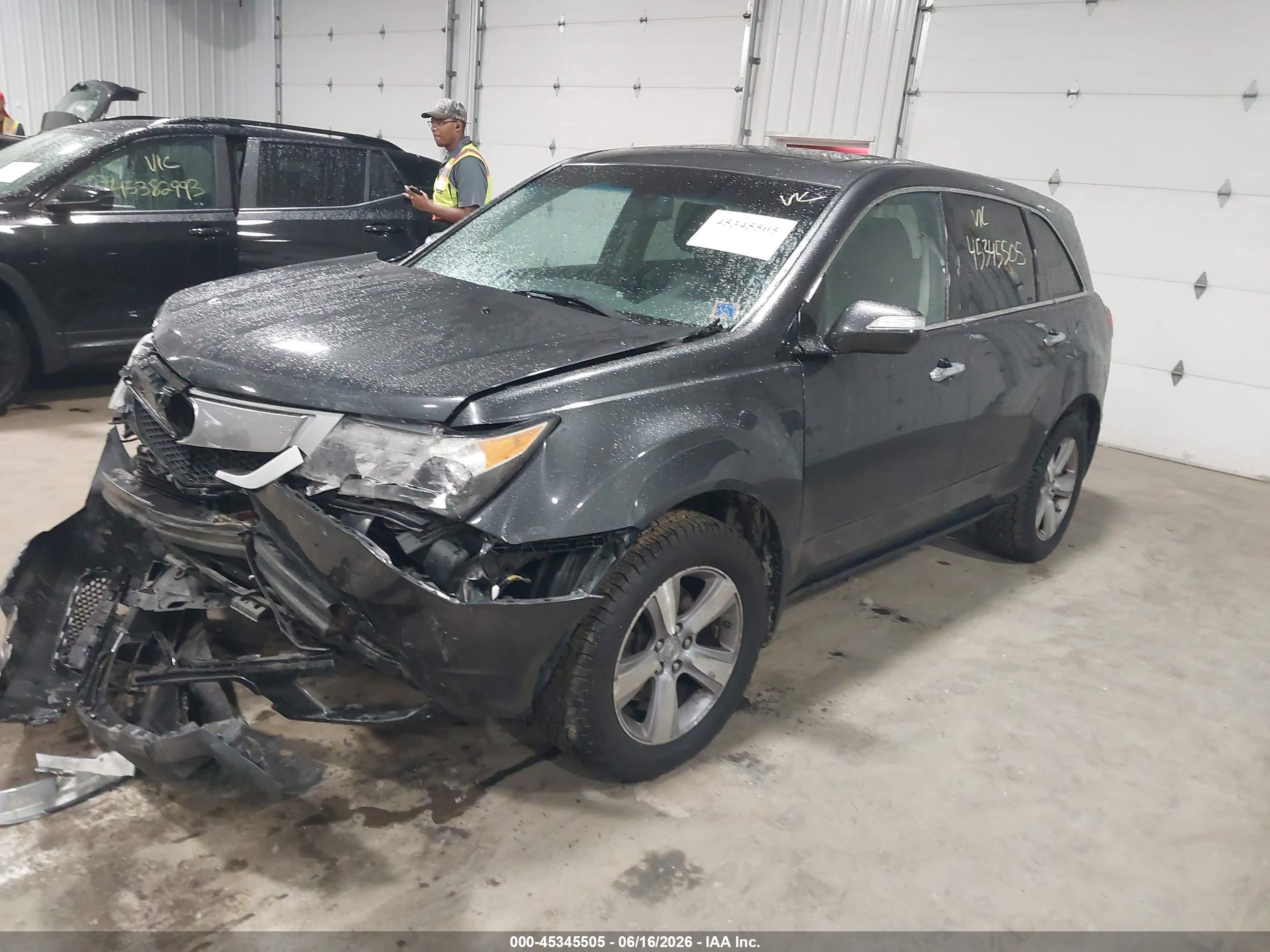 2013 Acura Mdx   Gray vin: 2HNYD2H26DH516917