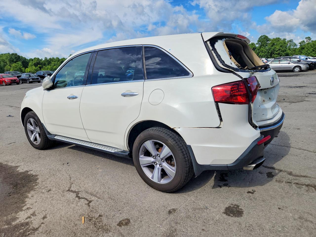 2013 Acura Mdx White vin: 2HNYD2H26DH520904