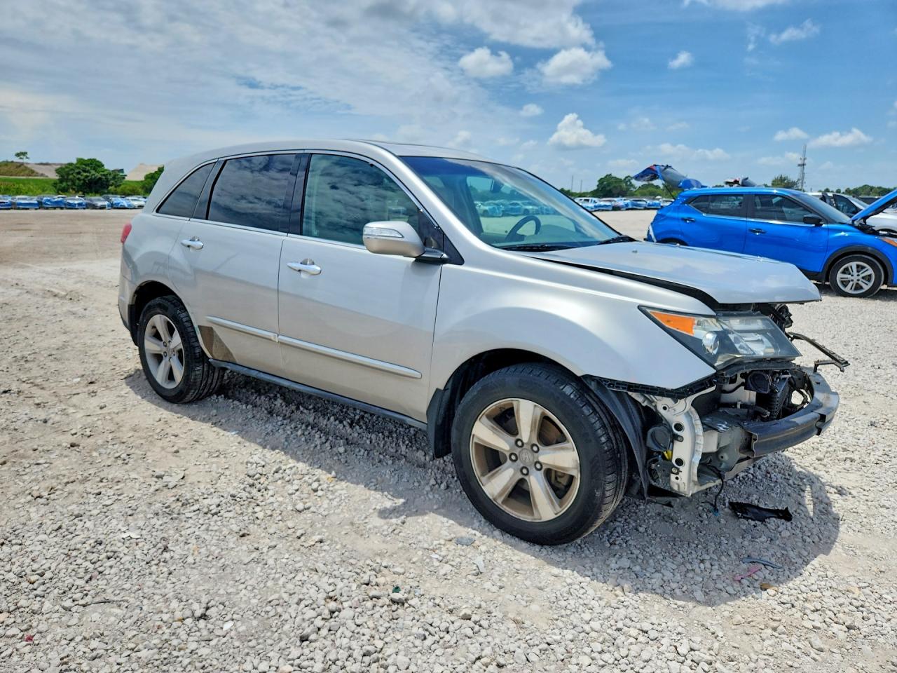 2010 Acura Mdx Silver vin: 2HNYD2H27AH505419