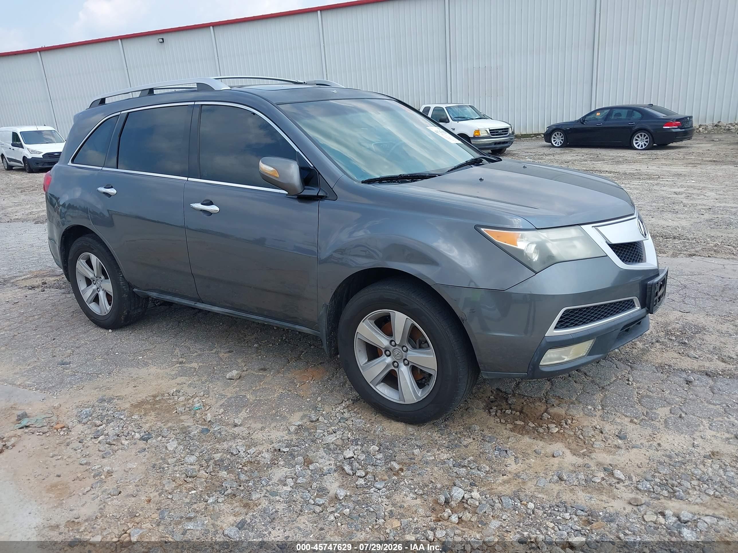 2010 Acura Mdx   Черный vin: 2HNYD2H27AH528098