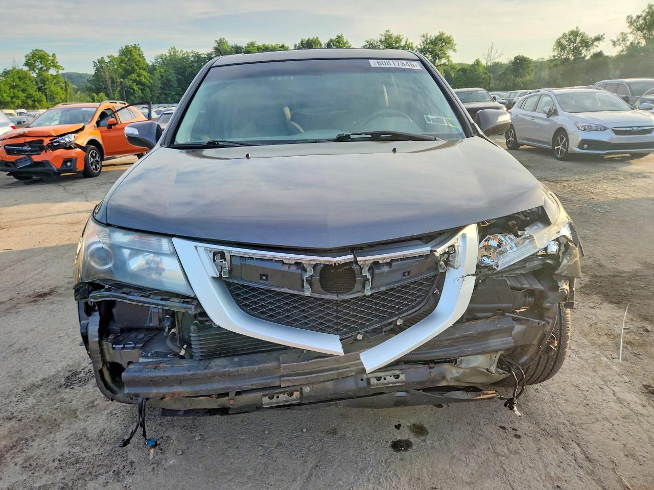 2011 Acura Mdx Gray vin: 2HNYD2H27BH516096