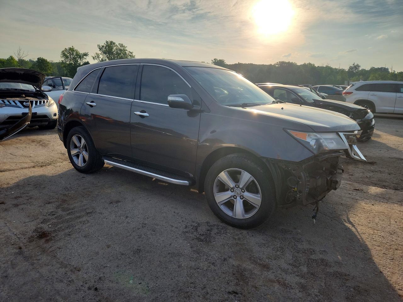 2011 Acura Mdx Gray vin: 2HNYD2H27BH516096
