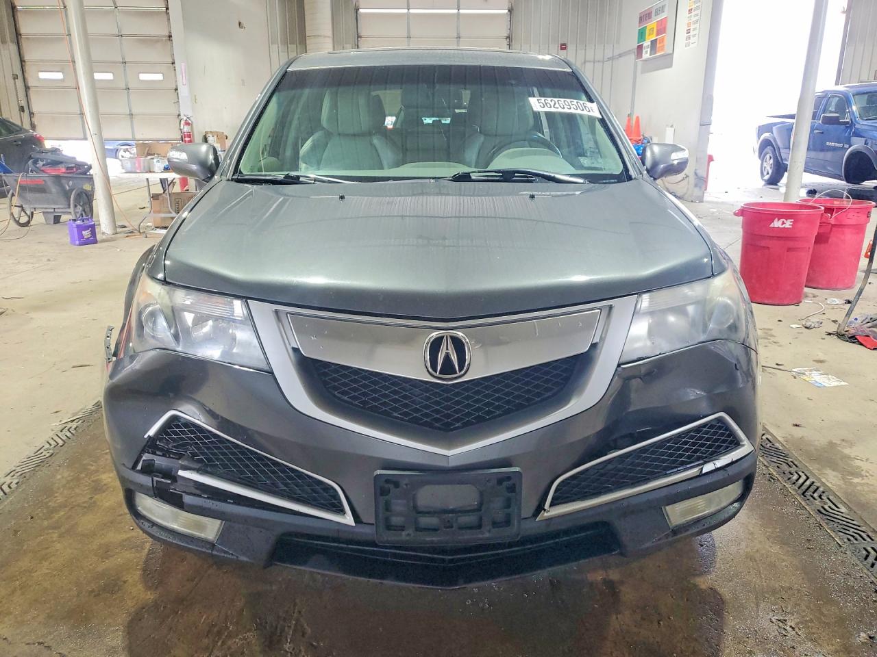 2011 Acura Mdx Gray vin: 2HNYD2H27BH519094
