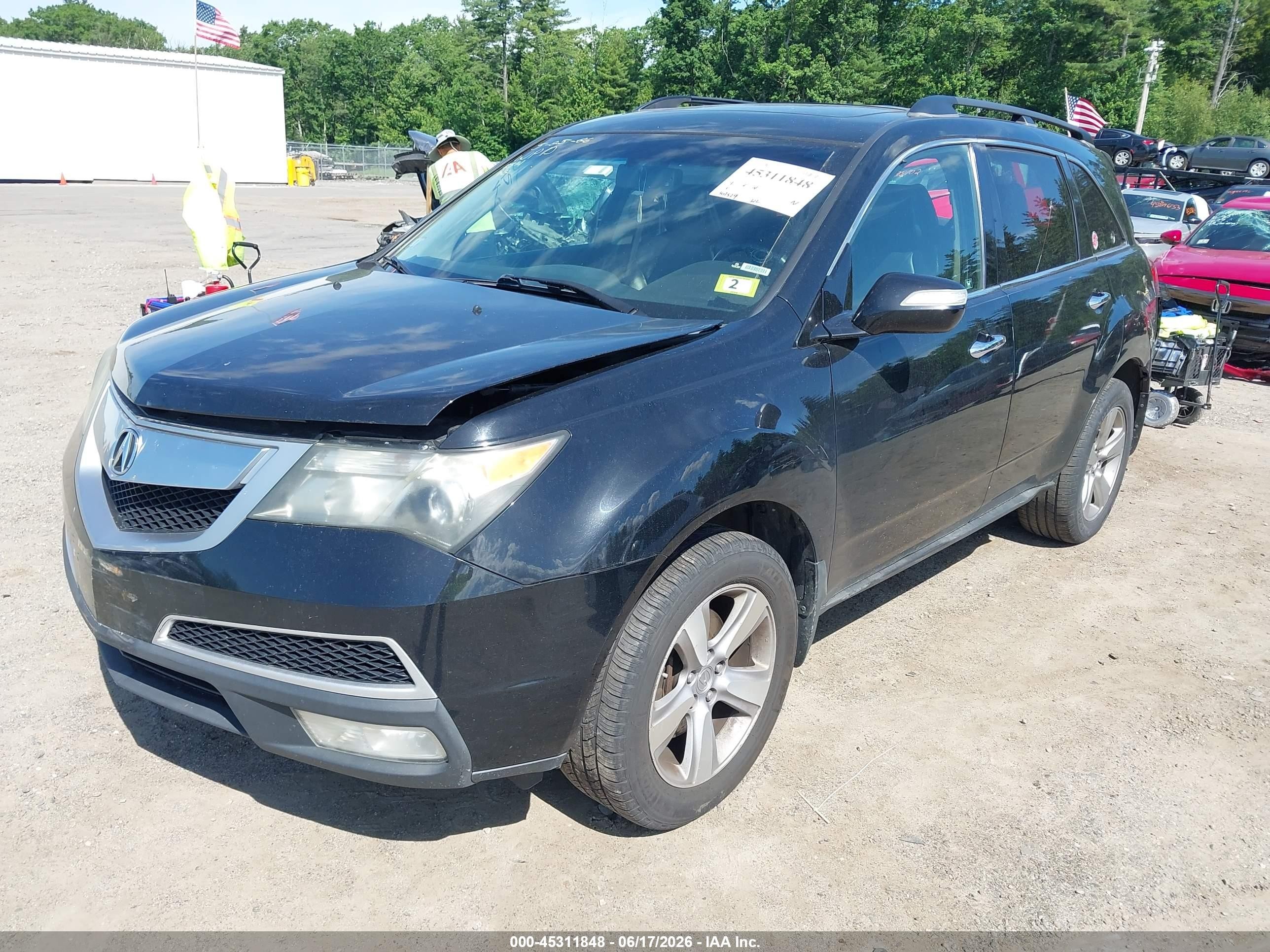 2011 Acura Mdx   Black vin: 2HNYD2H27BH544514