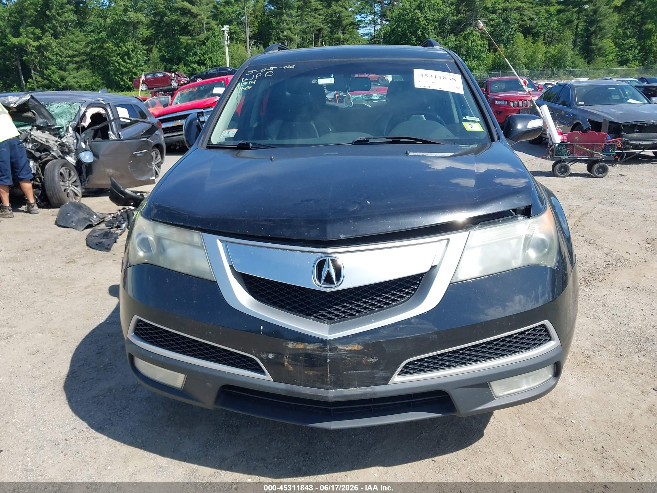 2011 Acura Mdx   Black vin: 2HNYD2H27BH544514