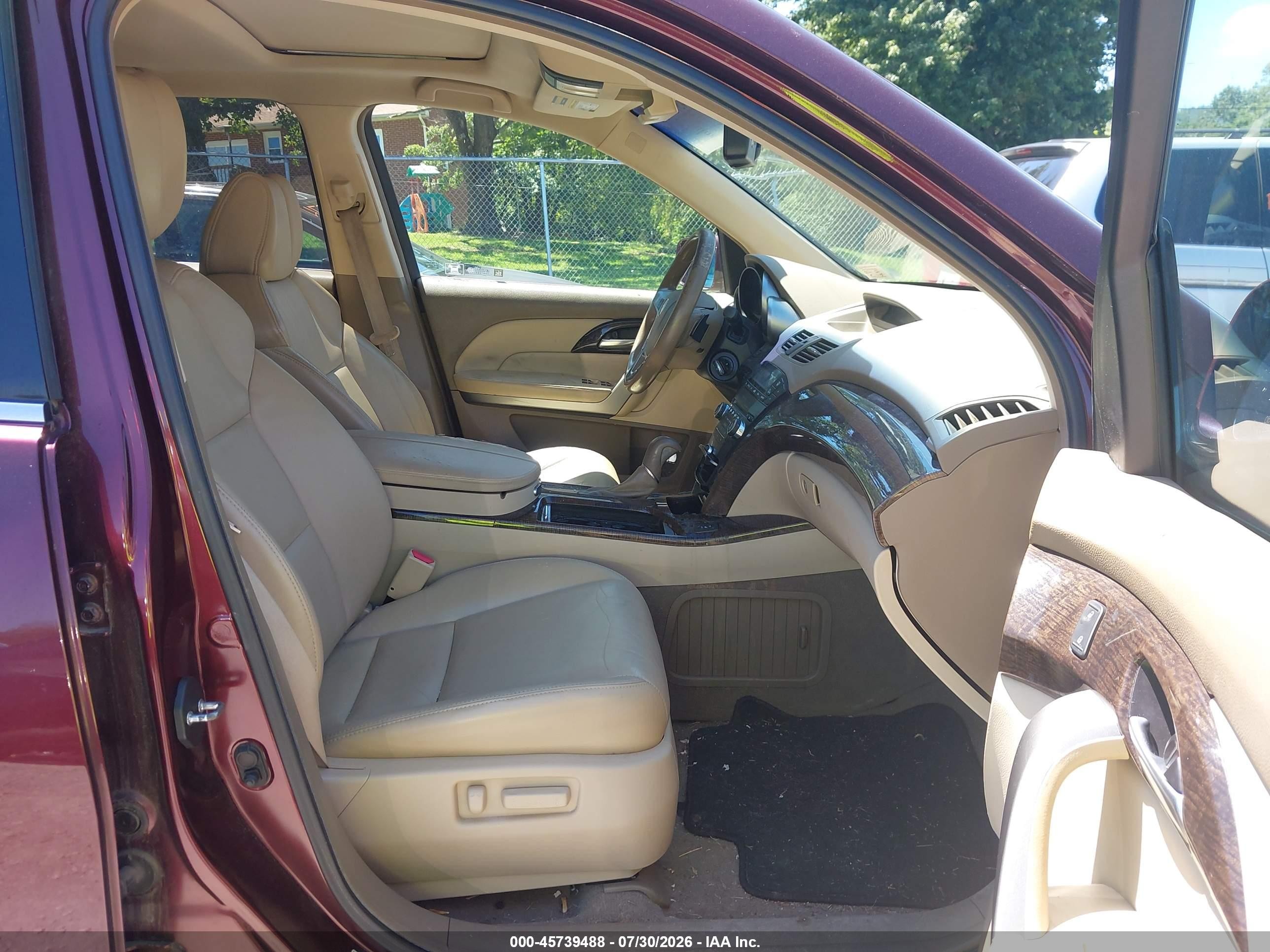 2012 Acura Mdx   Red vin: 2HNYD2H27CH501065