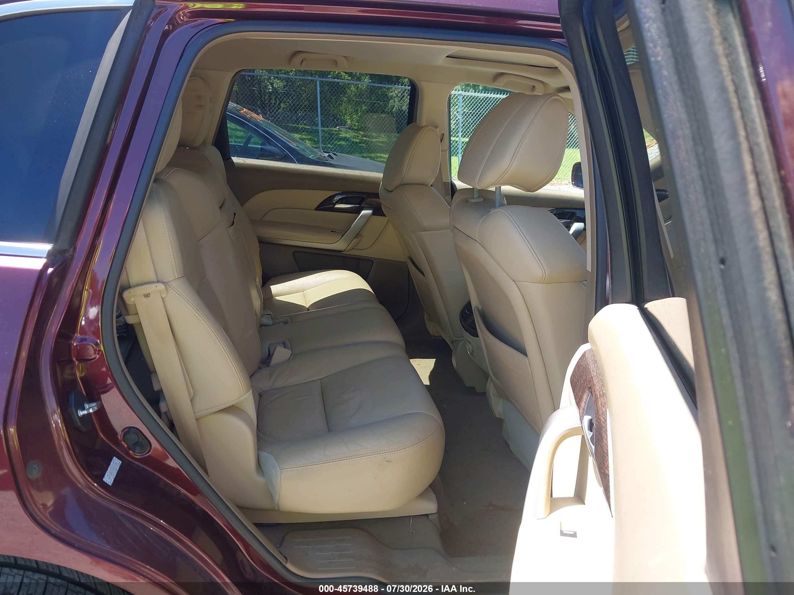 2012 Acura Mdx   Red vin: 2HNYD2H27CH501065