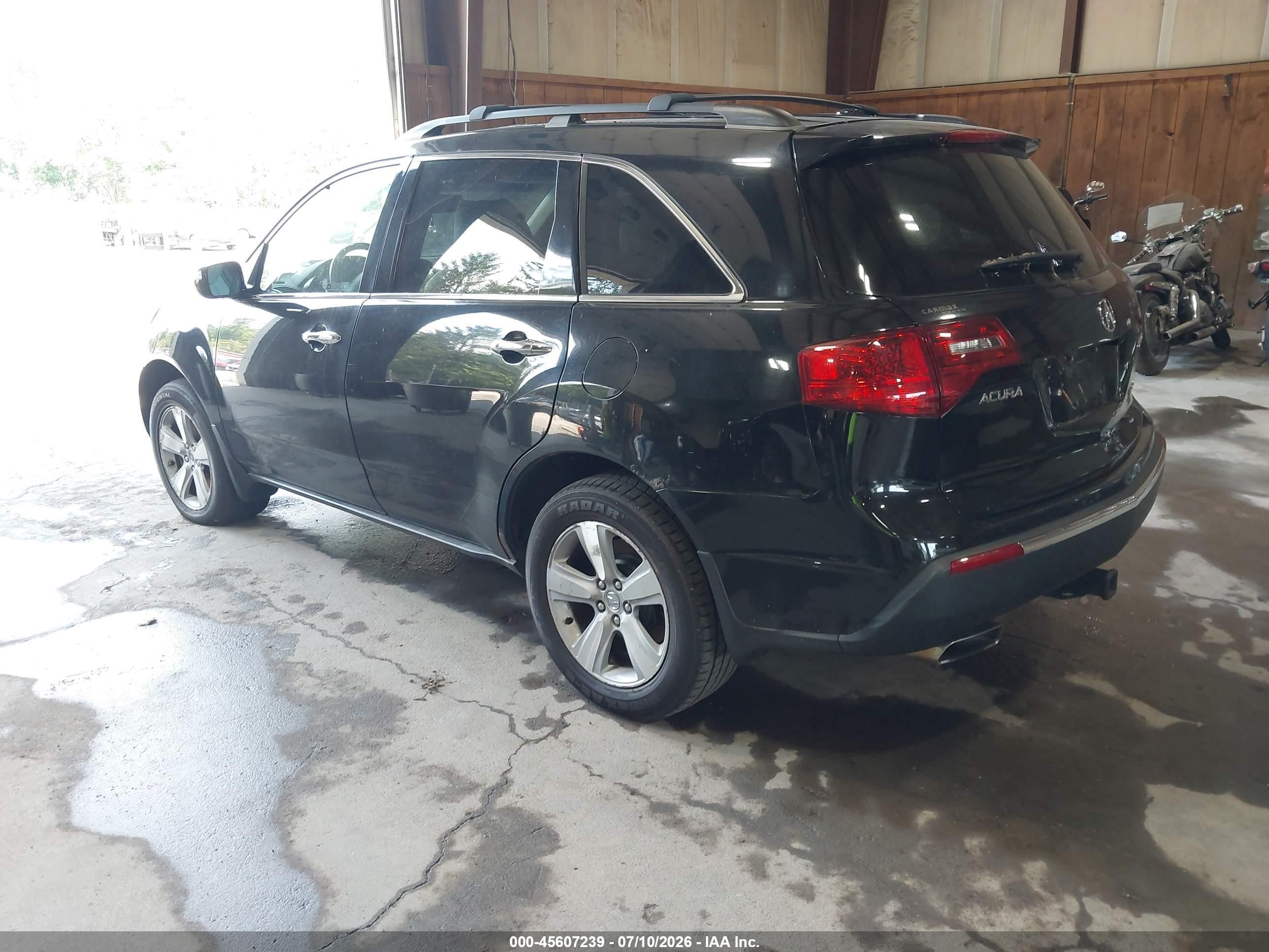 2012 Acura Mdx   Black vin: 2HNYD2H27CH509151