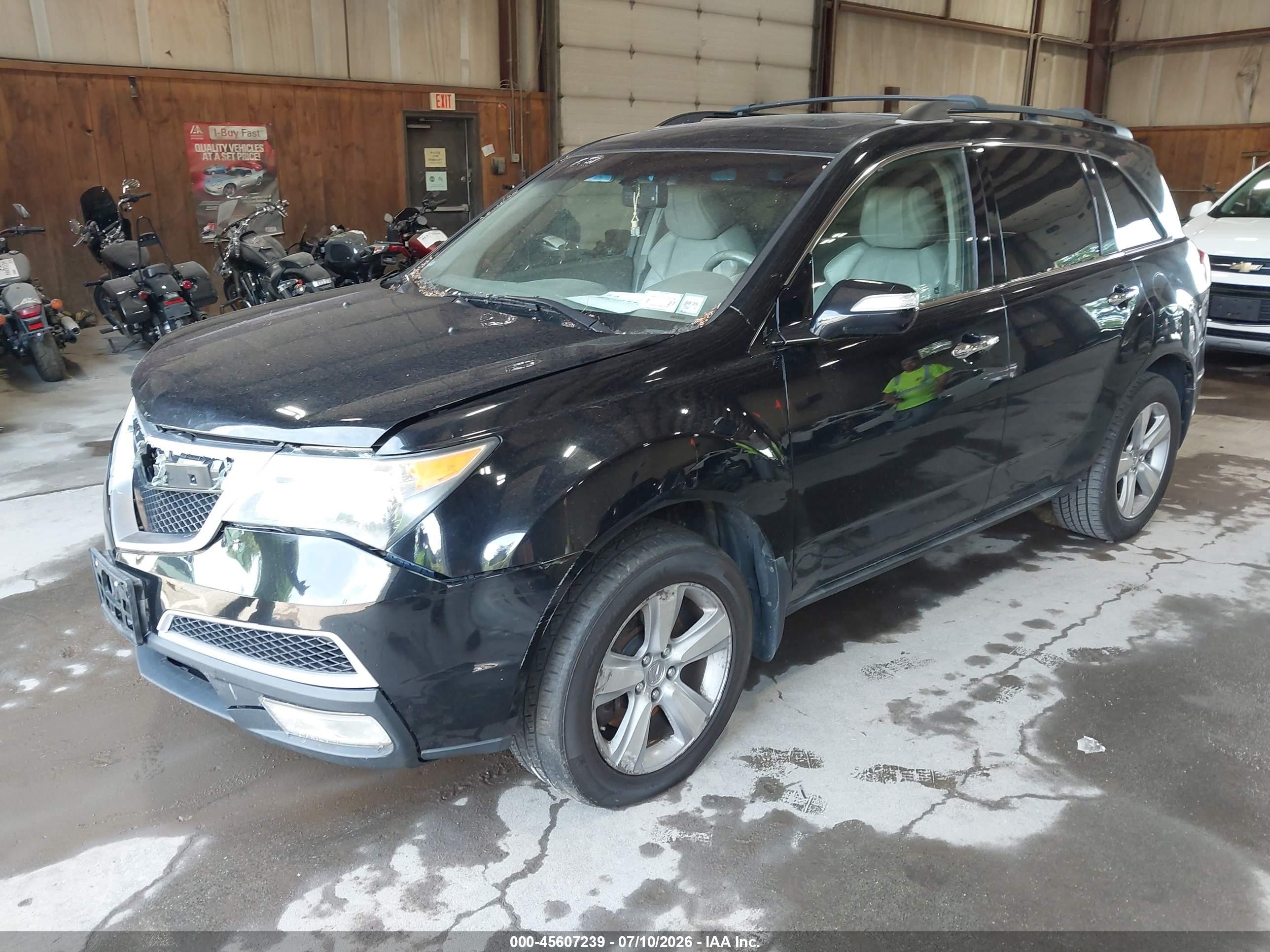 2012 Acura Mdx   Black vin: 2HNYD2H27CH509151