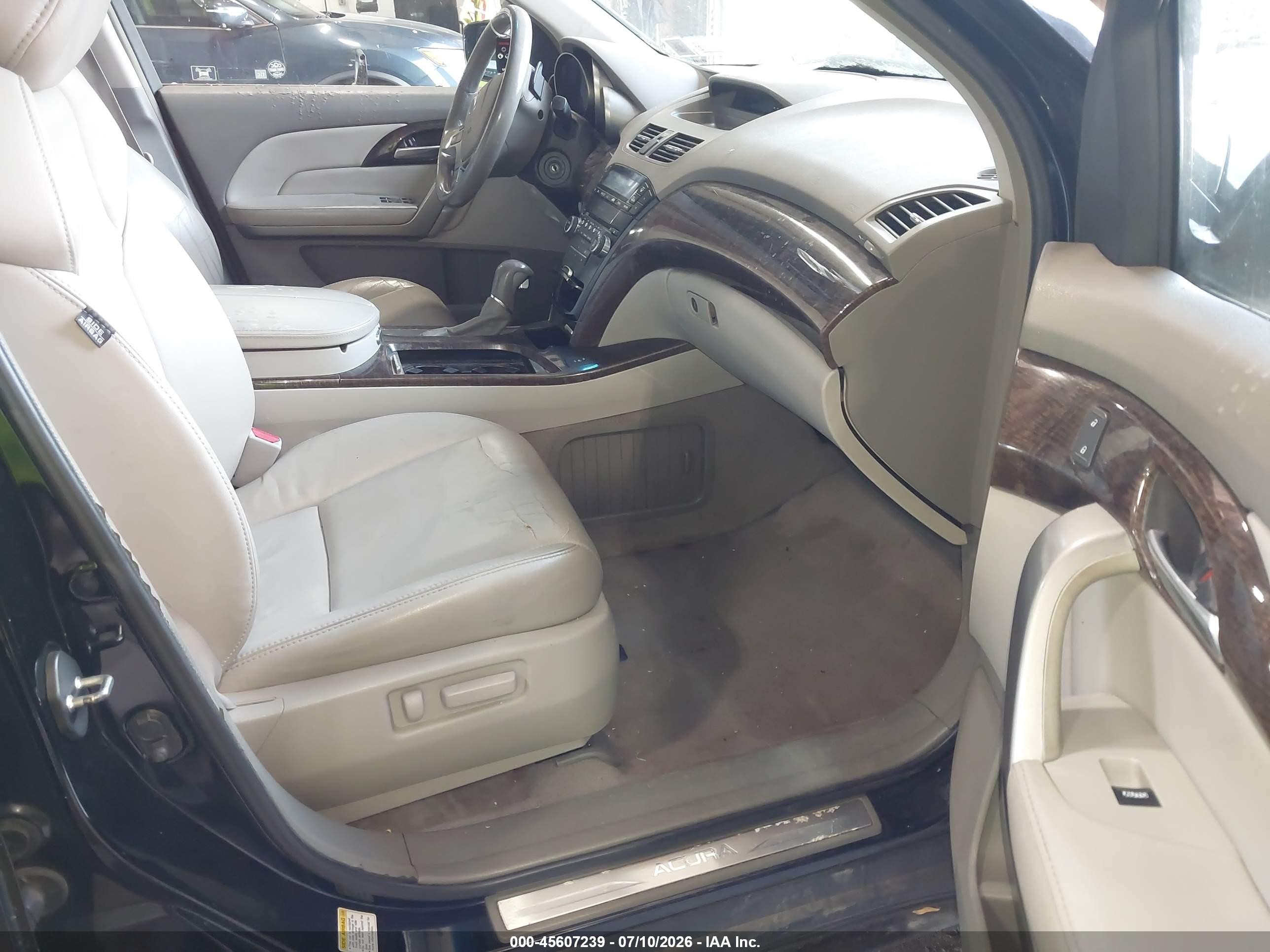 2012 Acura Mdx   Black vin: 2HNYD2H27CH509151