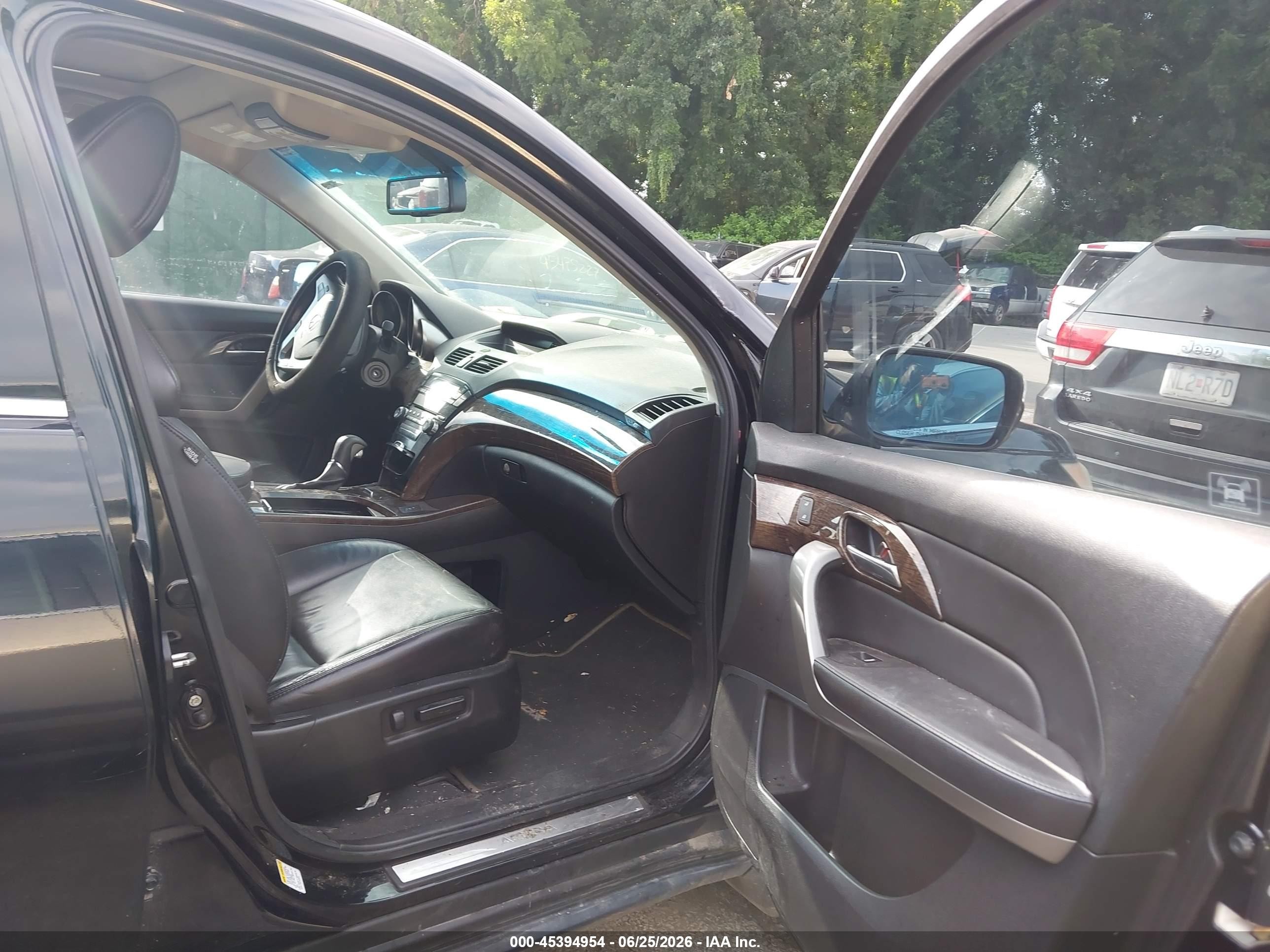2012 Acura Mdx   Black vin: 2HNYD2H27CH520795