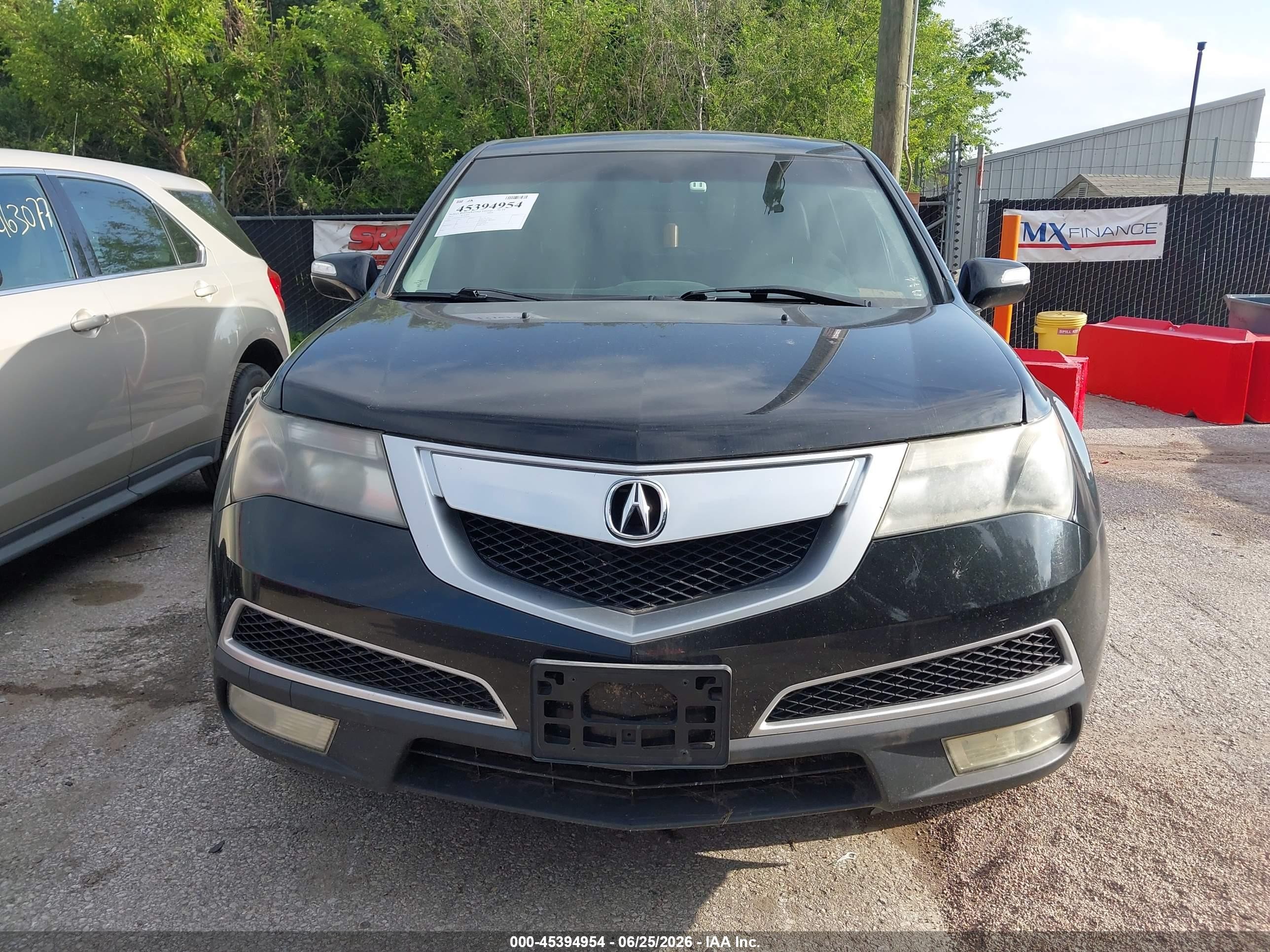 2012 Acura Mdx   Black vin: 2HNYD2H27CH520795