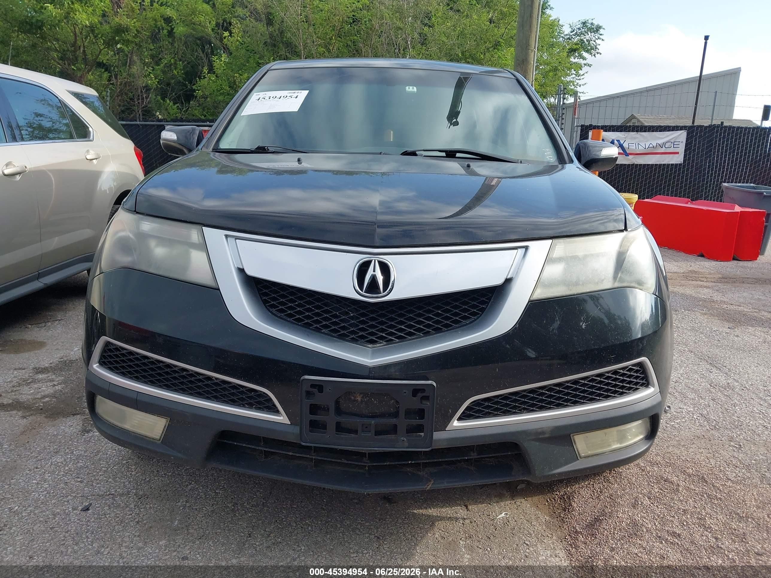 2012 Acura Mdx   Black vin: 2HNYD2H27CH520795