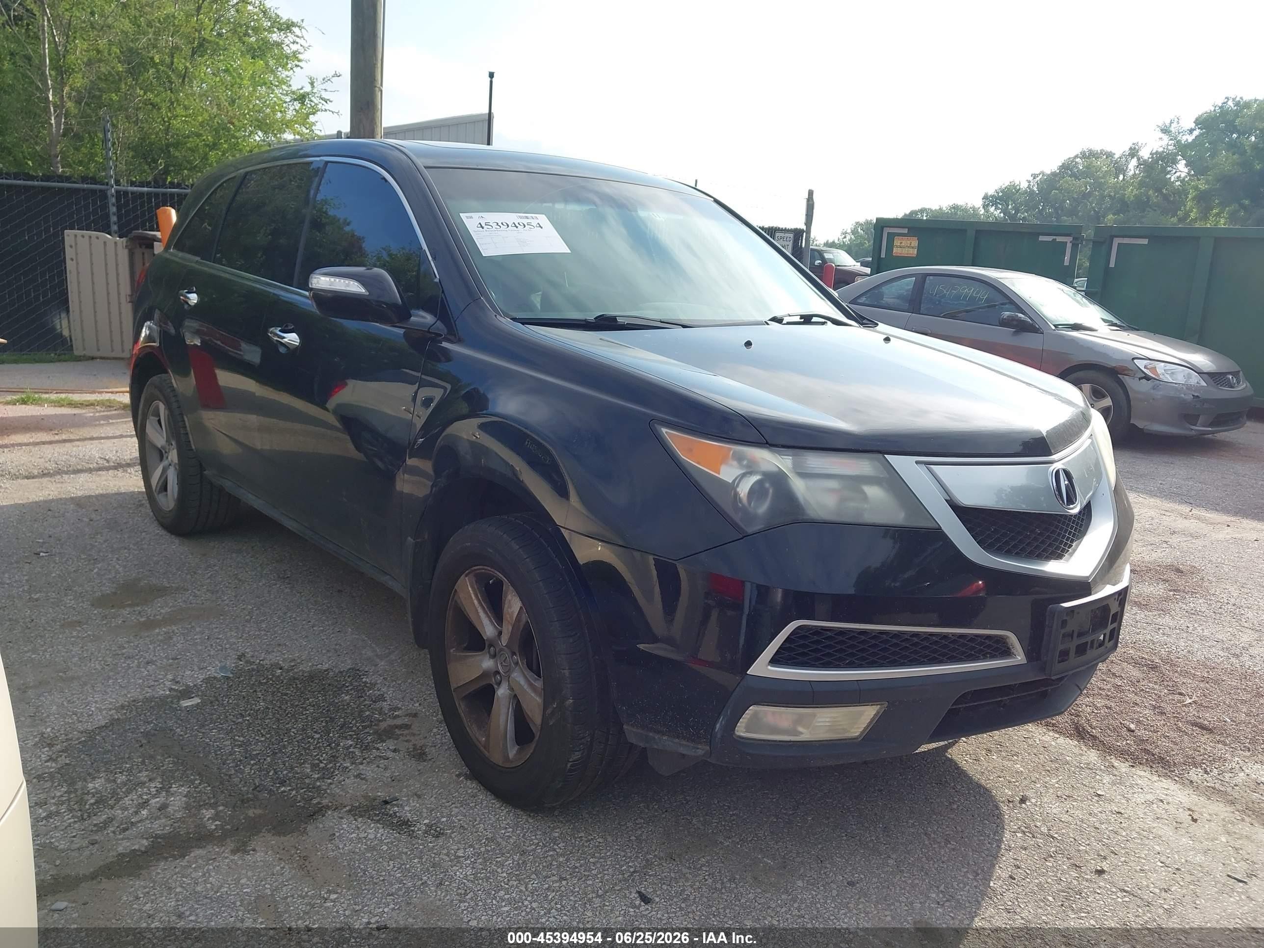 2012 Acura Mdx   Black vin: 2HNYD2H27CH520795
