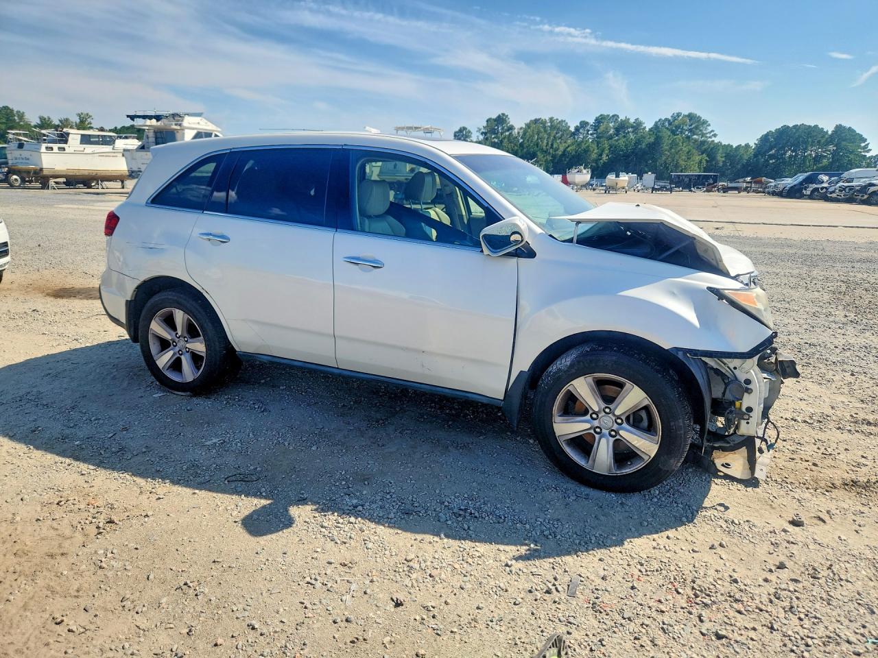 2013 Acura Mdx White vin: 2HNYD2H27DH524539