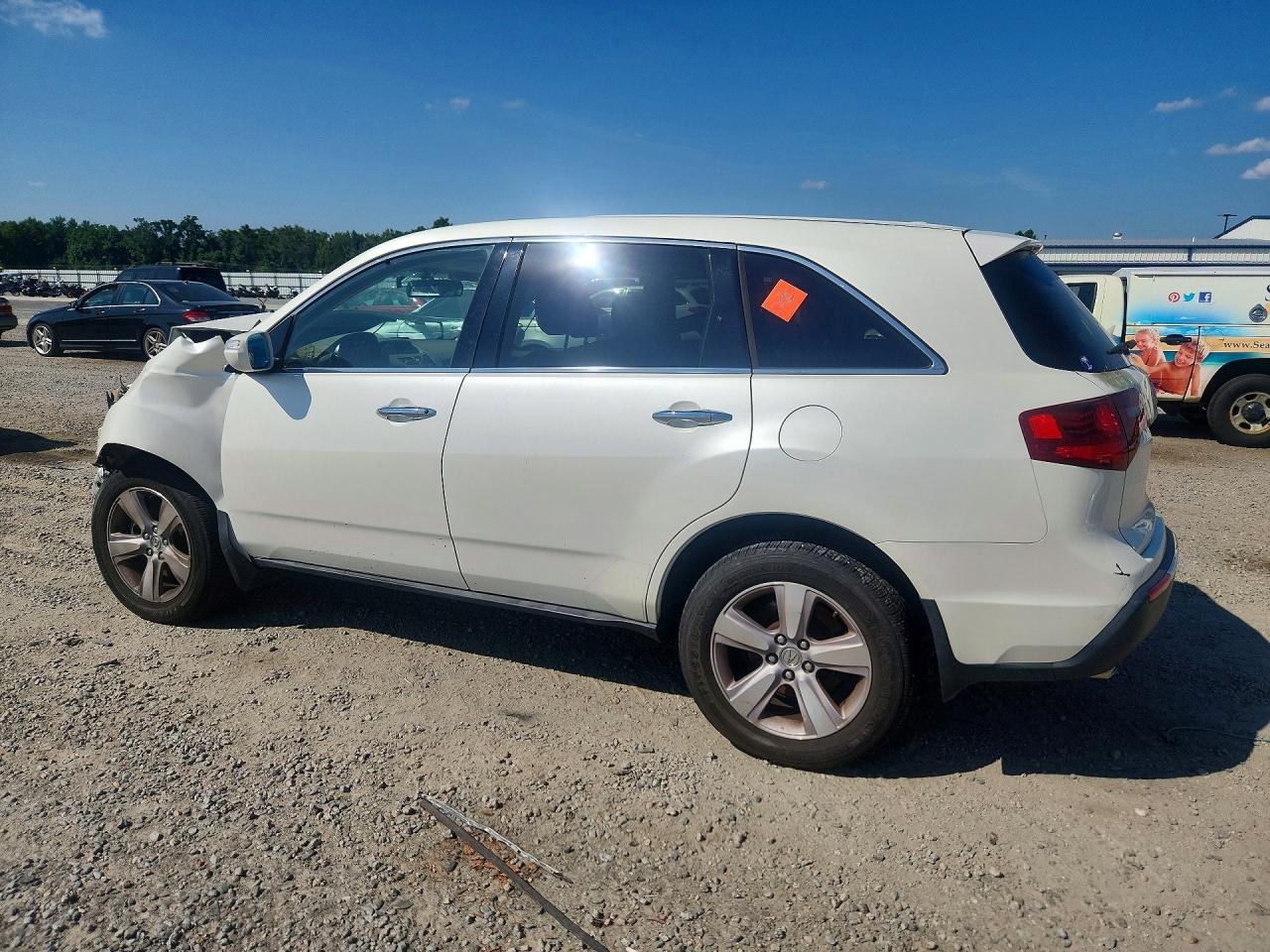 2013 Acura Mdx White vin: 2HNYD2H27DH524539