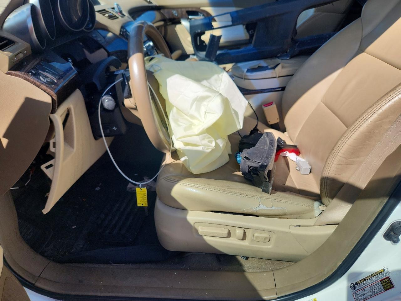 2013 Acura Mdx White vin: 2HNYD2H27DH524539