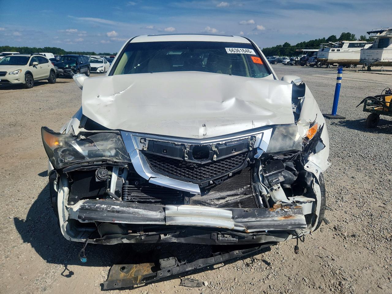 2013 Acura Mdx White vin: 2HNYD2H27DH524539