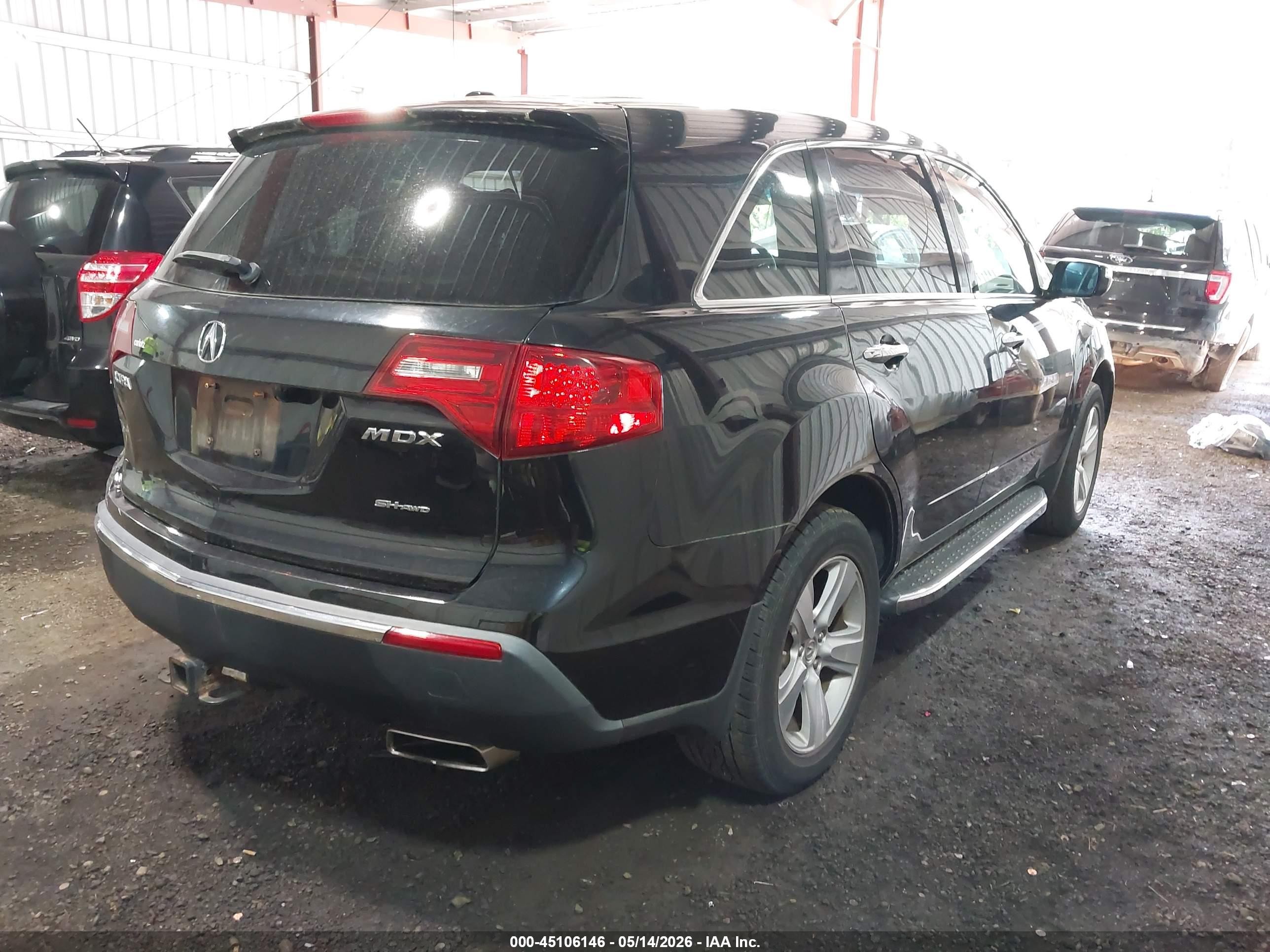 2010 Acura Mdx   Black vin: 2HNYD2H28AH504263
