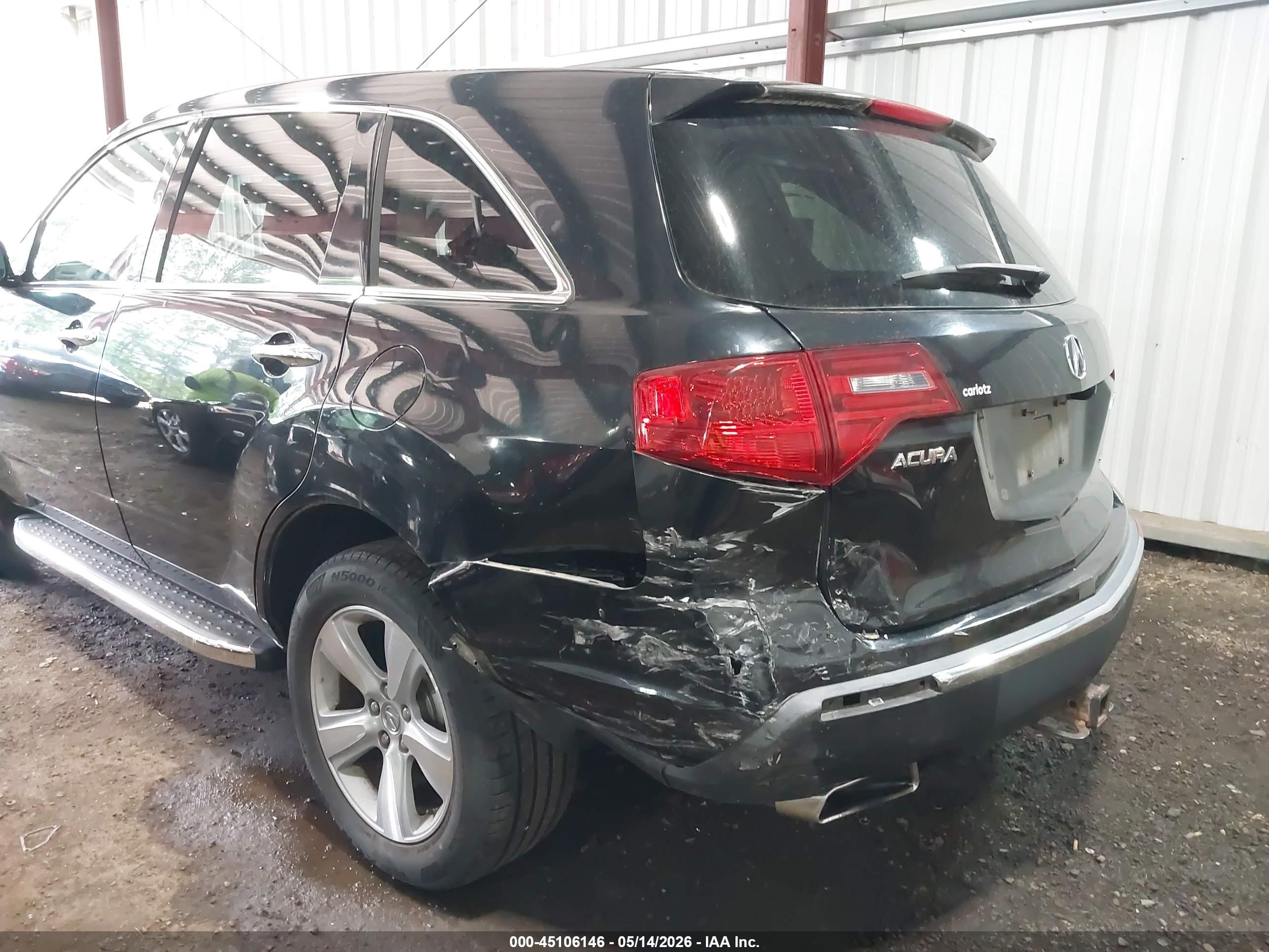 2010 Acura Mdx   Black vin: 2HNYD2H28AH504263