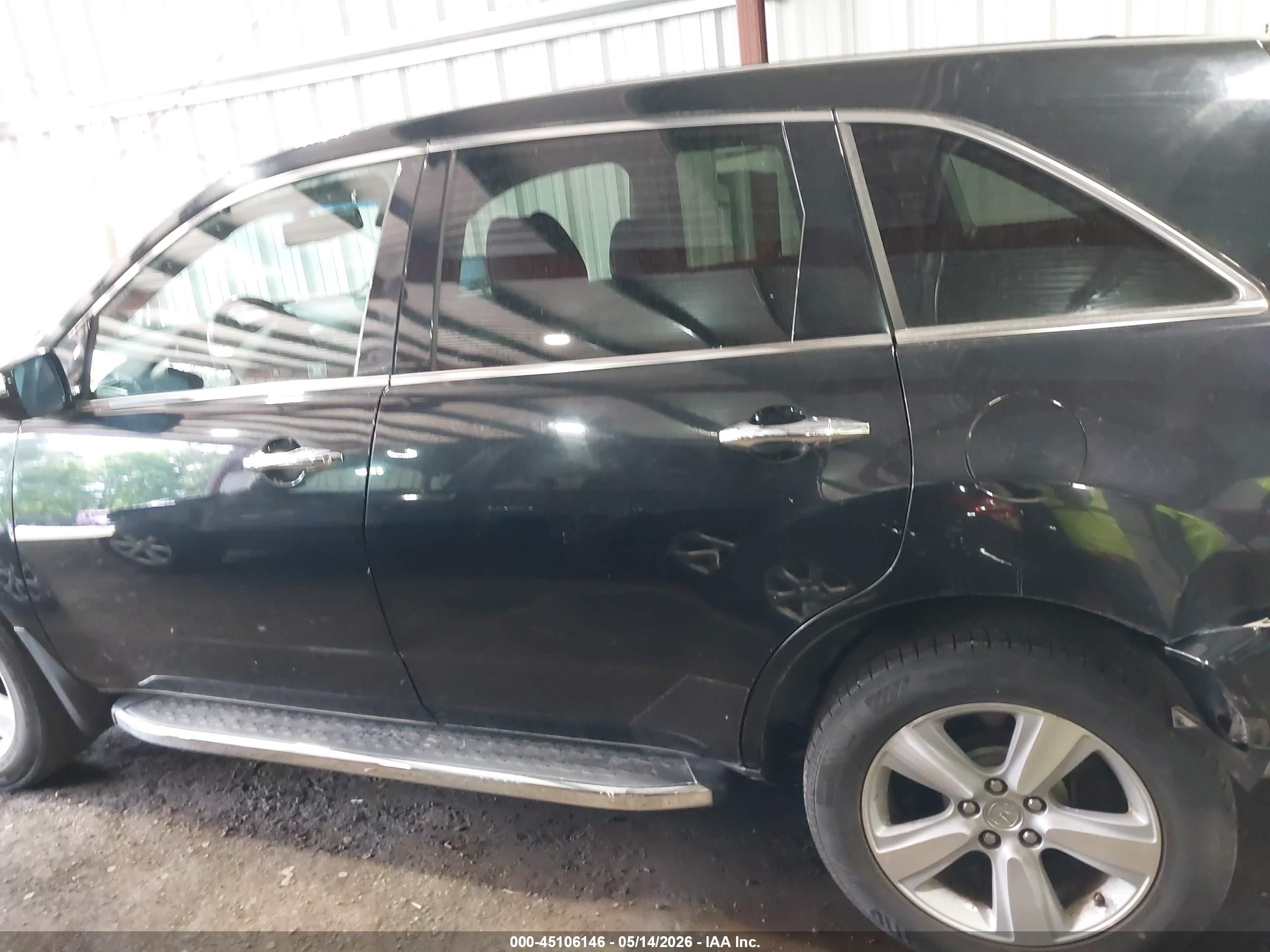 2010 Acura Mdx   Black vin: 2HNYD2H28AH504263