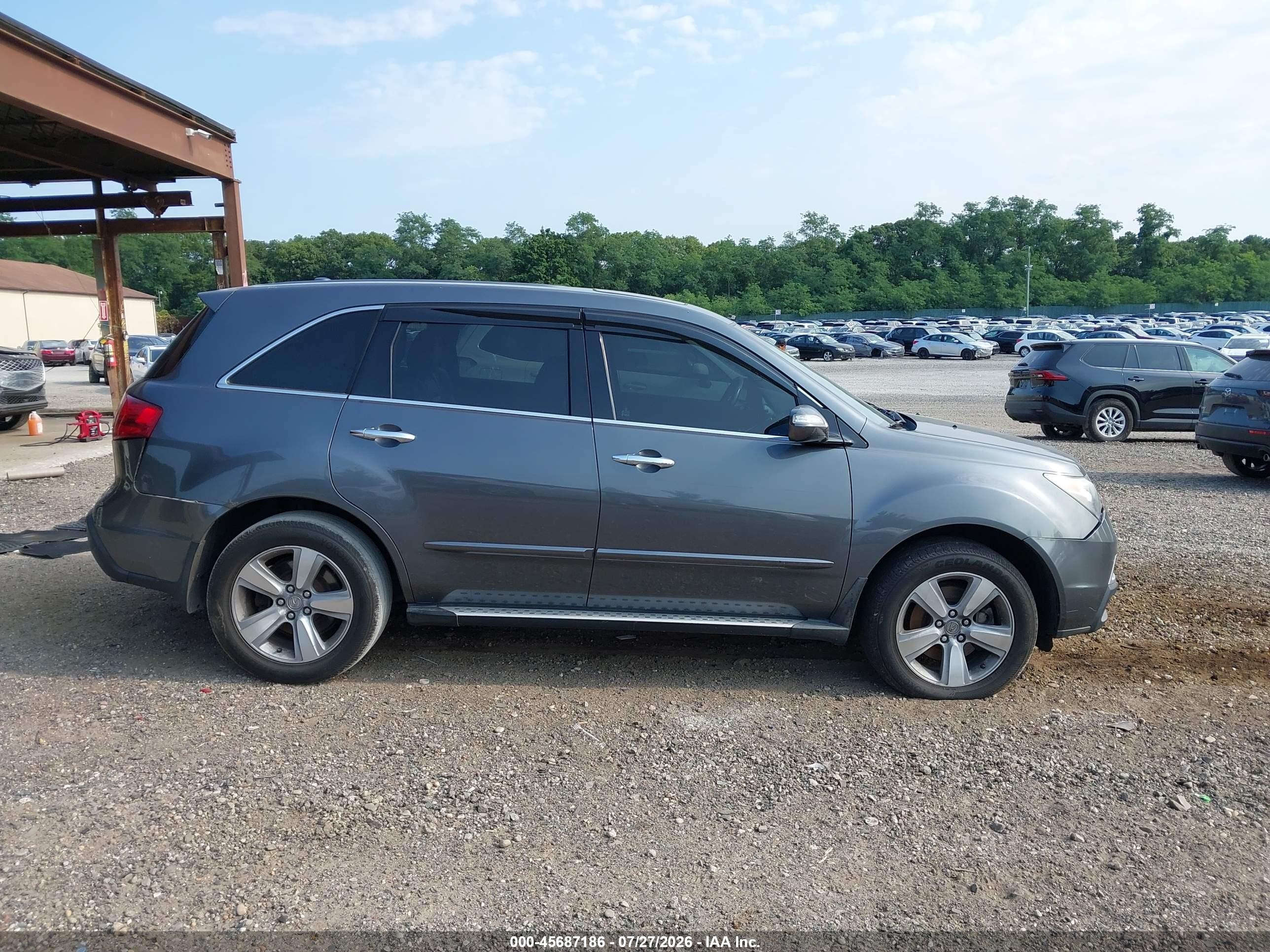 2011 Acura Mdx   Gray vin: 2HNYD2H28BH502630