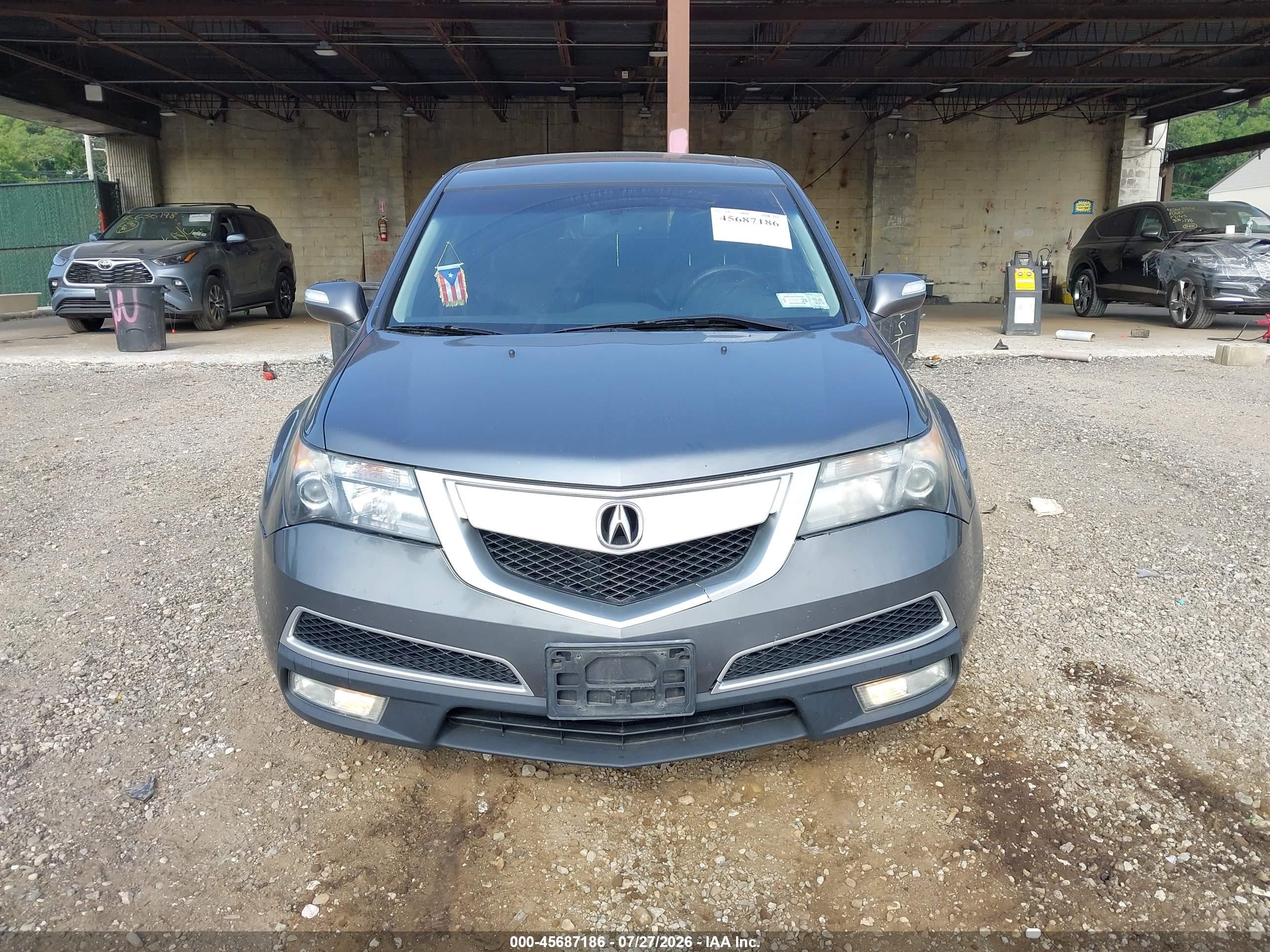 2011 Acura Mdx   Gray vin: 2HNYD2H28BH502630