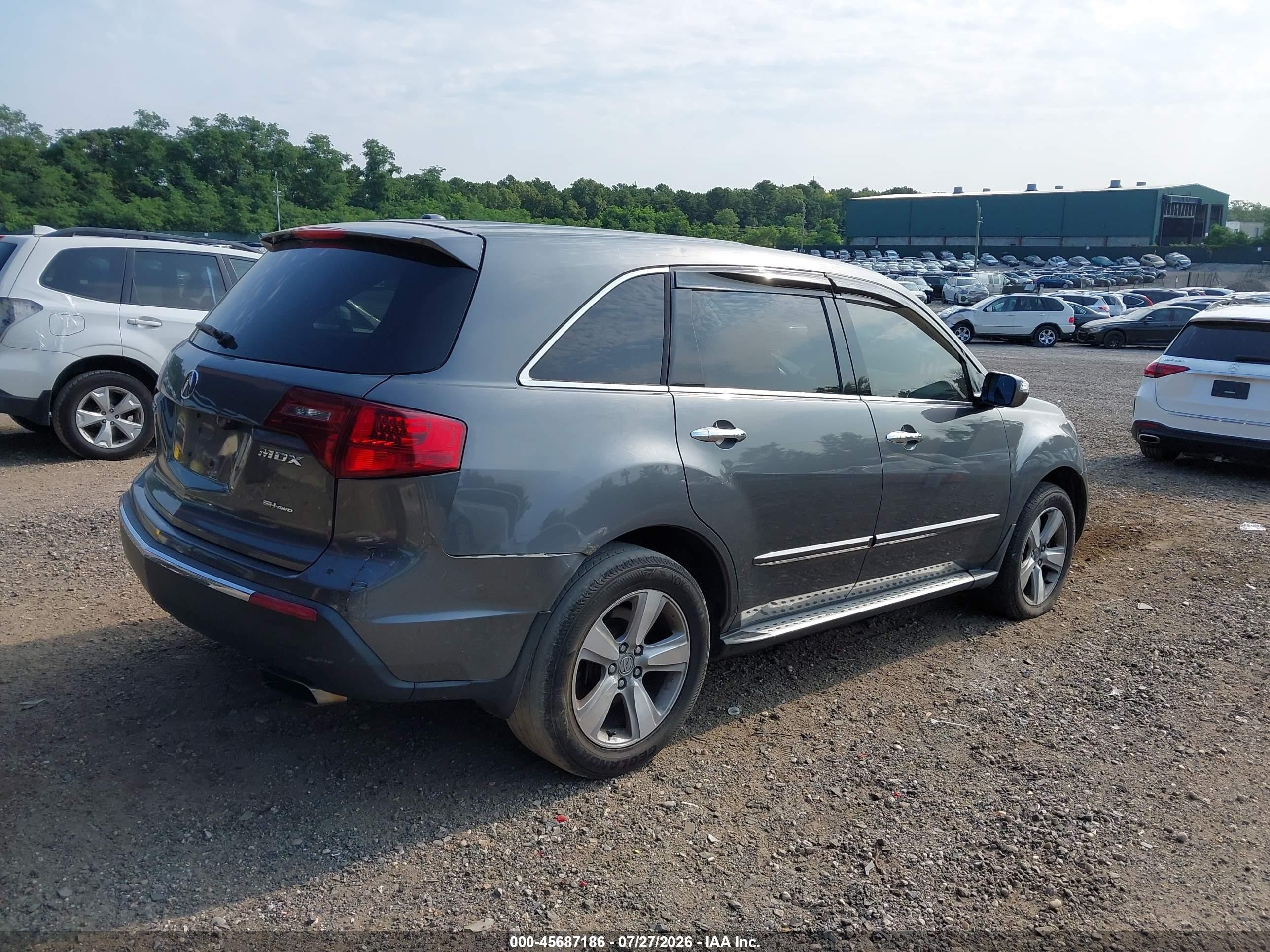 2011 Acura Mdx   Gray vin: 2HNYD2H28BH502630